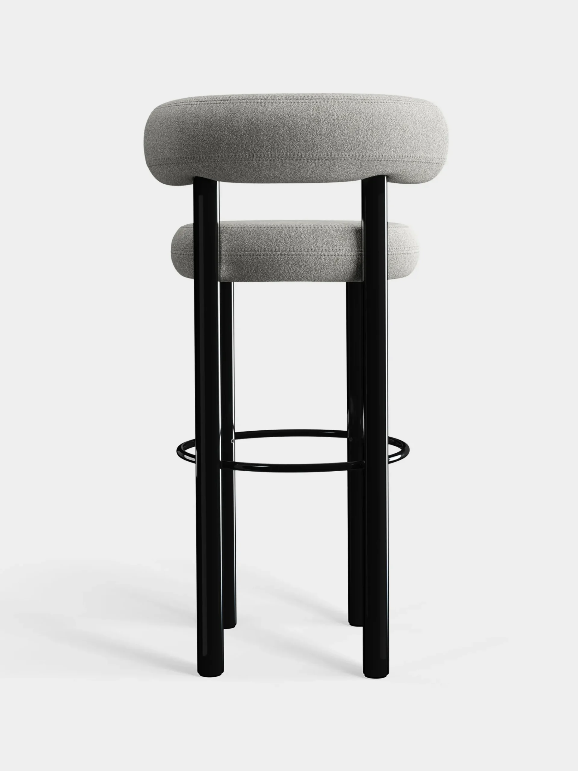 Tom Dixon Bar & Counter Stools*Fat Black Steel 75cm Bar Stool