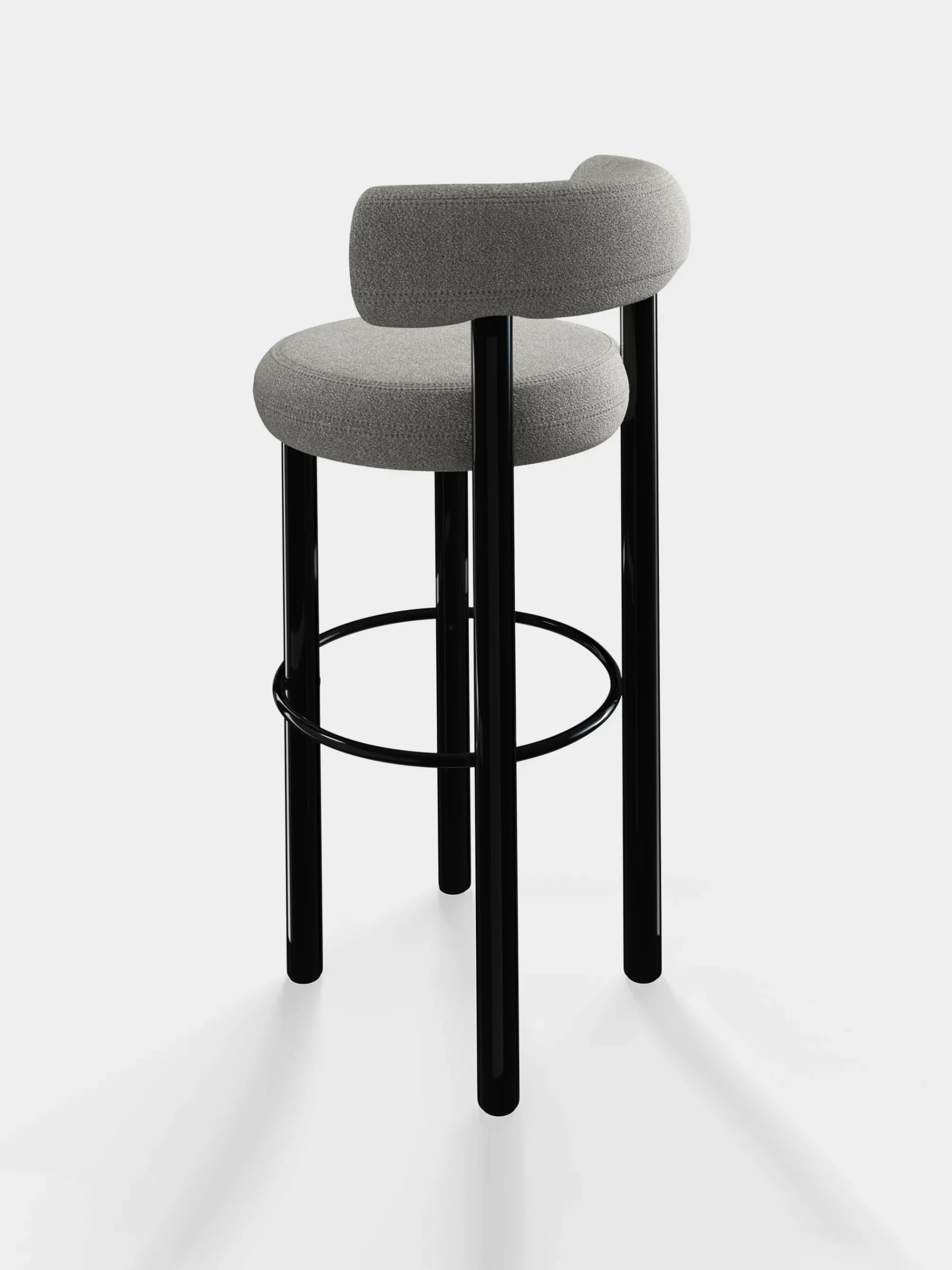 Tom Dixon Bar & Counter Stools*Fat Black Steel 75cm Bar Stool