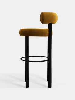 Tom Dixon Bar & Counter Stools*Fat Black Steel 75cm Bar Stool