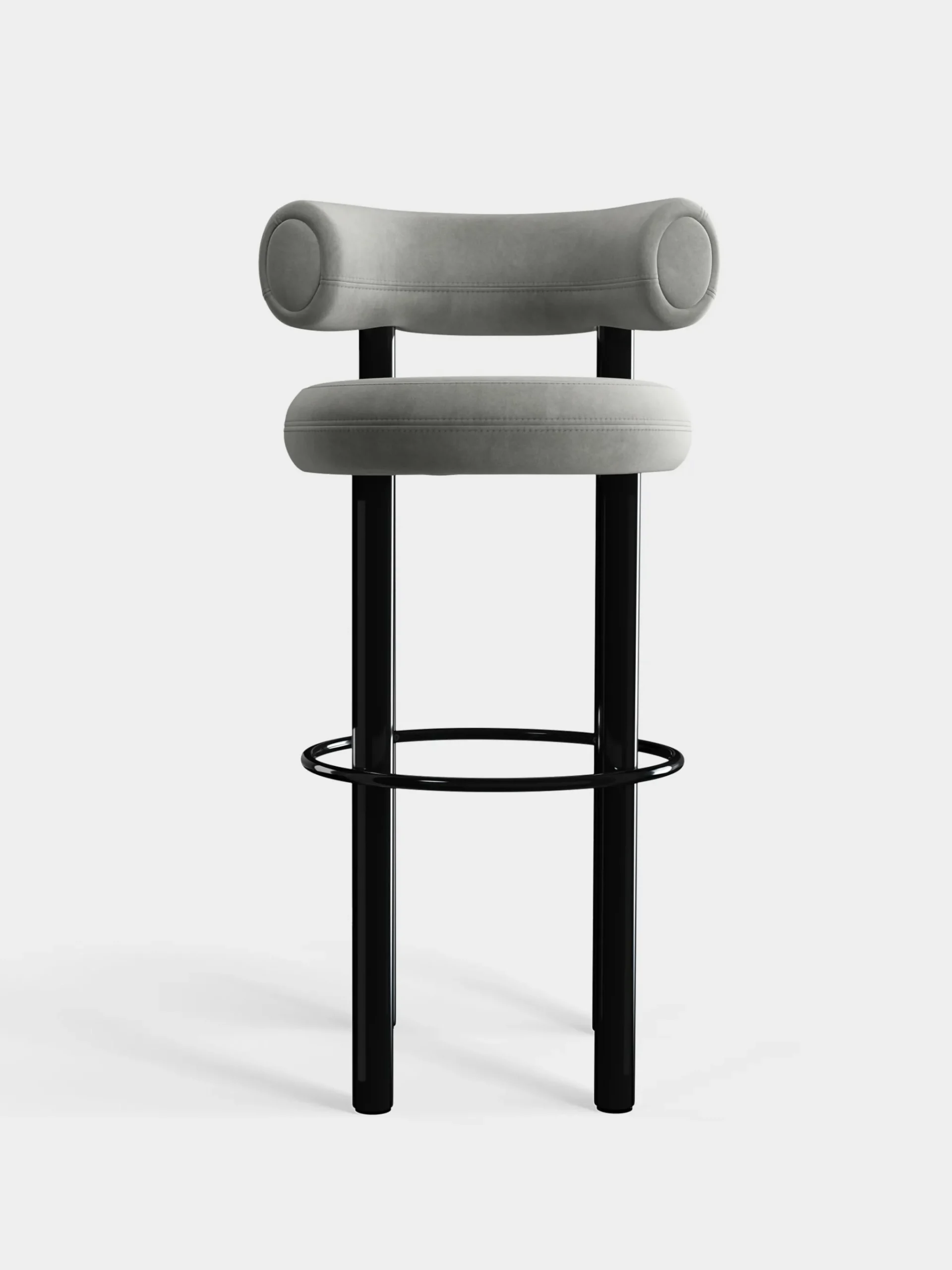 Tom Dixon Bar & Counter Stools*Fat Black Steel 75cm Bar Stool