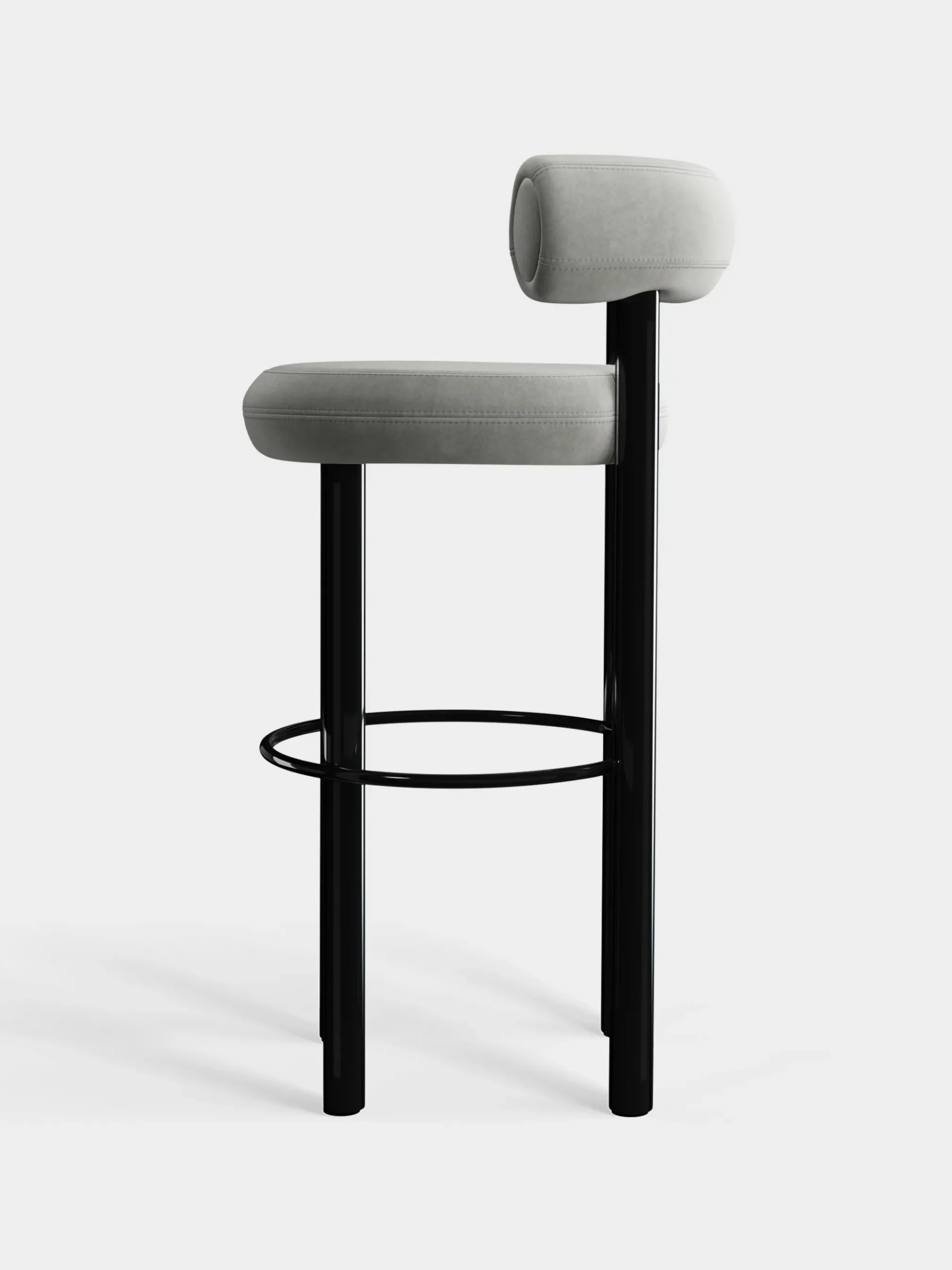 Tom Dixon Bar & Counter Stools*Fat Black Steel 75cm Bar Stool