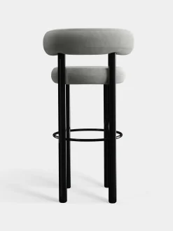 Tom Dixon Bar & Counter Stools*Fat Black Steel 75cm Bar Stool