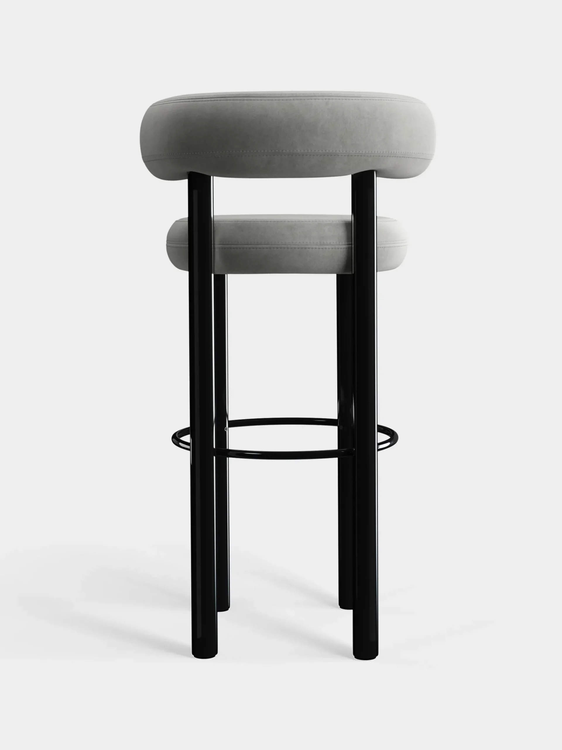 Tom Dixon Bar & Counter Stools*Fat Black Steel 75cm Bar Stool