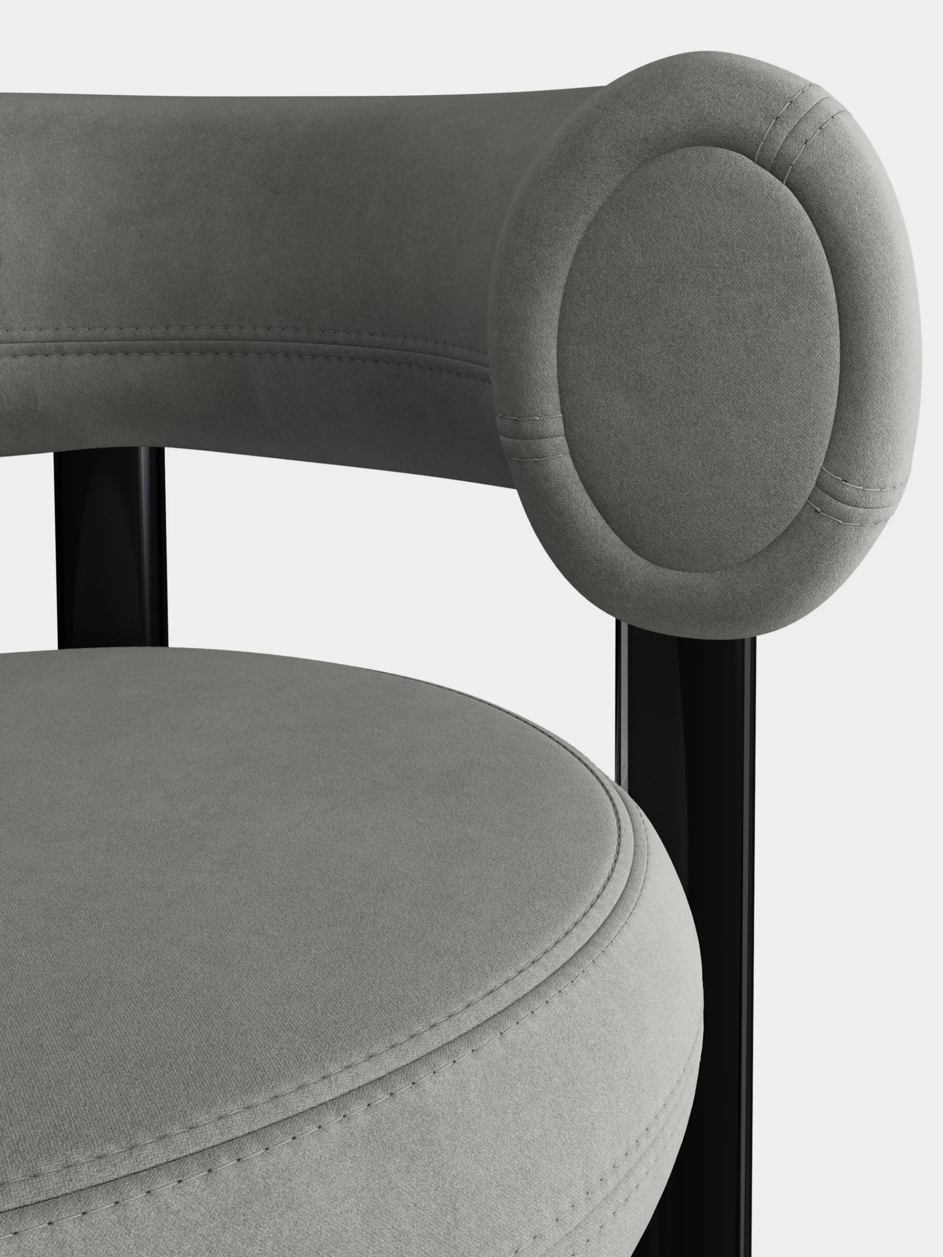 Tom Dixon Bar & Counter Stools*Fat Black Steel 75cm Bar Stool