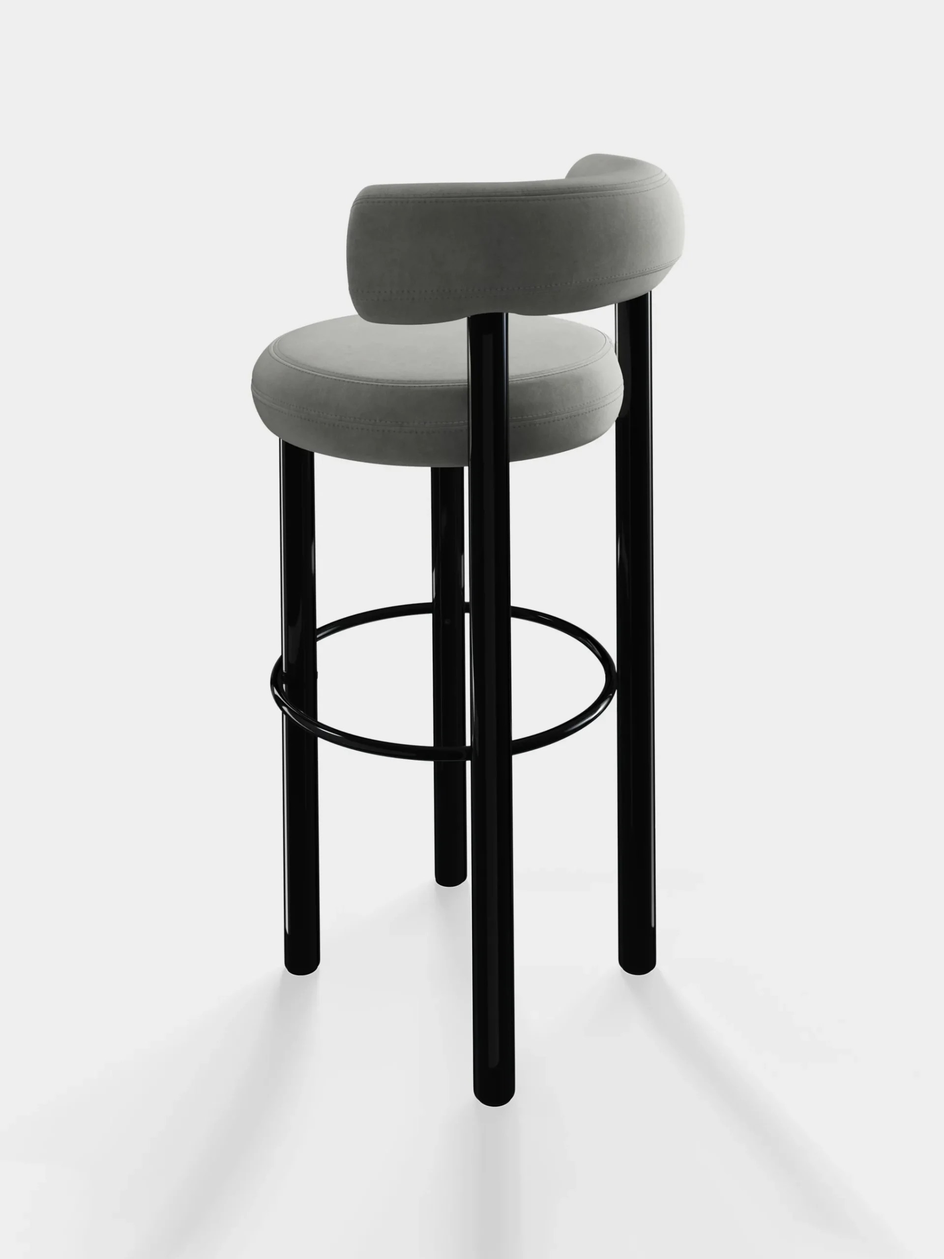 Tom Dixon Bar & Counter Stools*Fat Black Steel 75cm Bar Stool