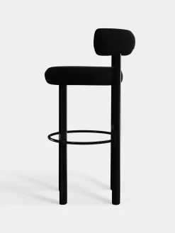 Tom Dixon Bar & Counter Stools*Fat Black Steel 75cm Bar Stool