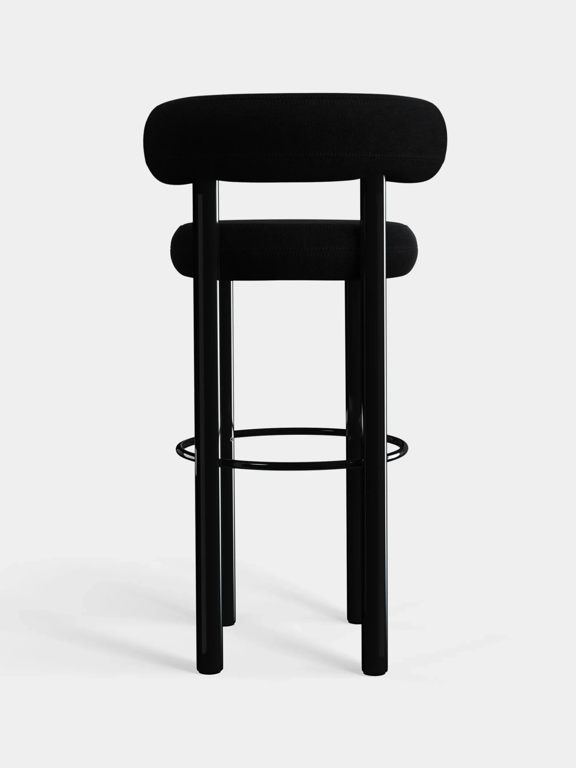 Tom Dixon Bar & Counter Stools*Fat Black Steel 75cm Bar Stool