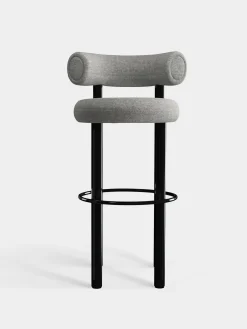 Tom Dixon Bar & Counter Stools*Fat Black Steel 75cm Bar Stool