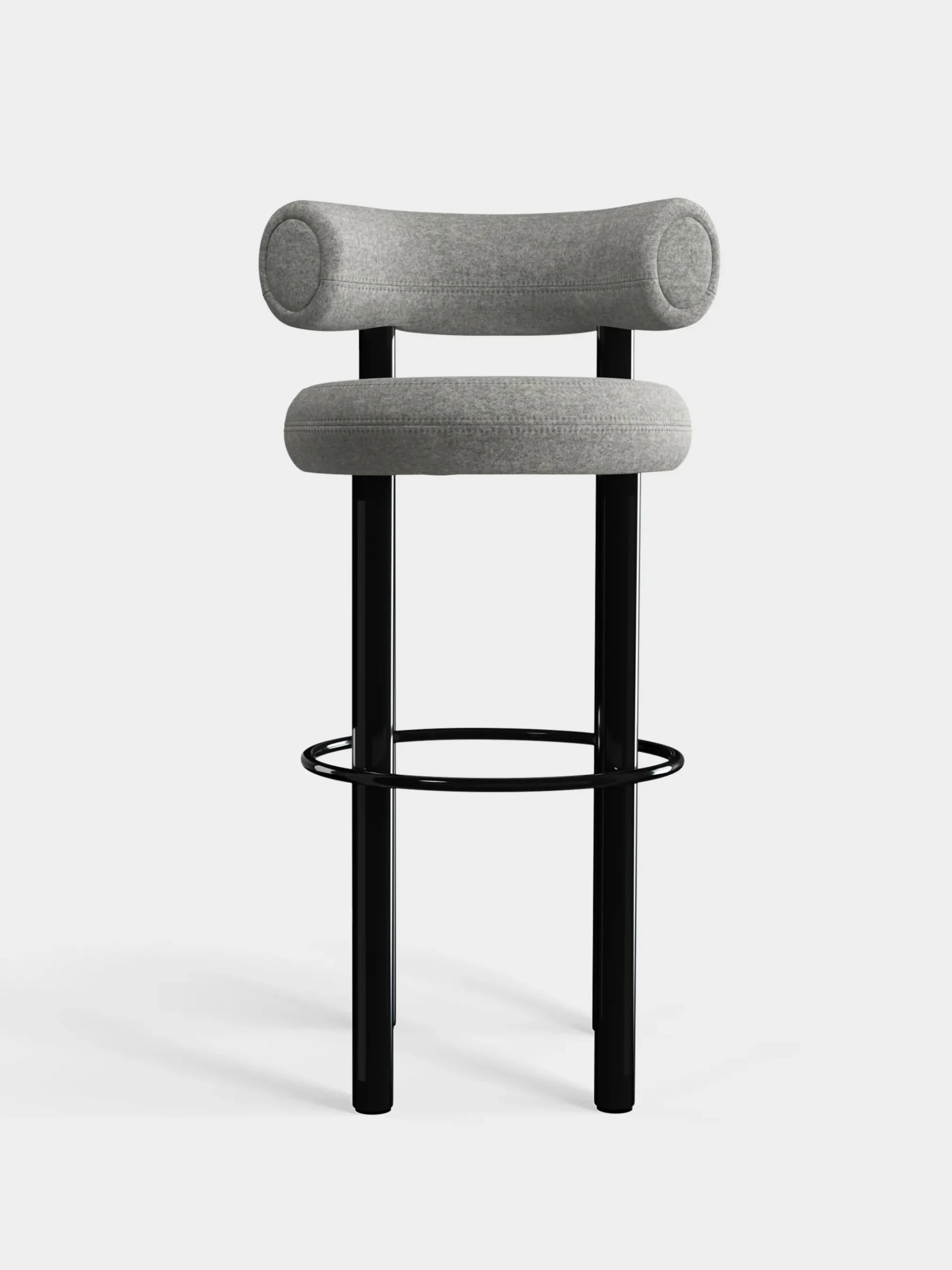 Tom Dixon Bar & Counter Stools*Fat Black Steel 75cm Bar Stool