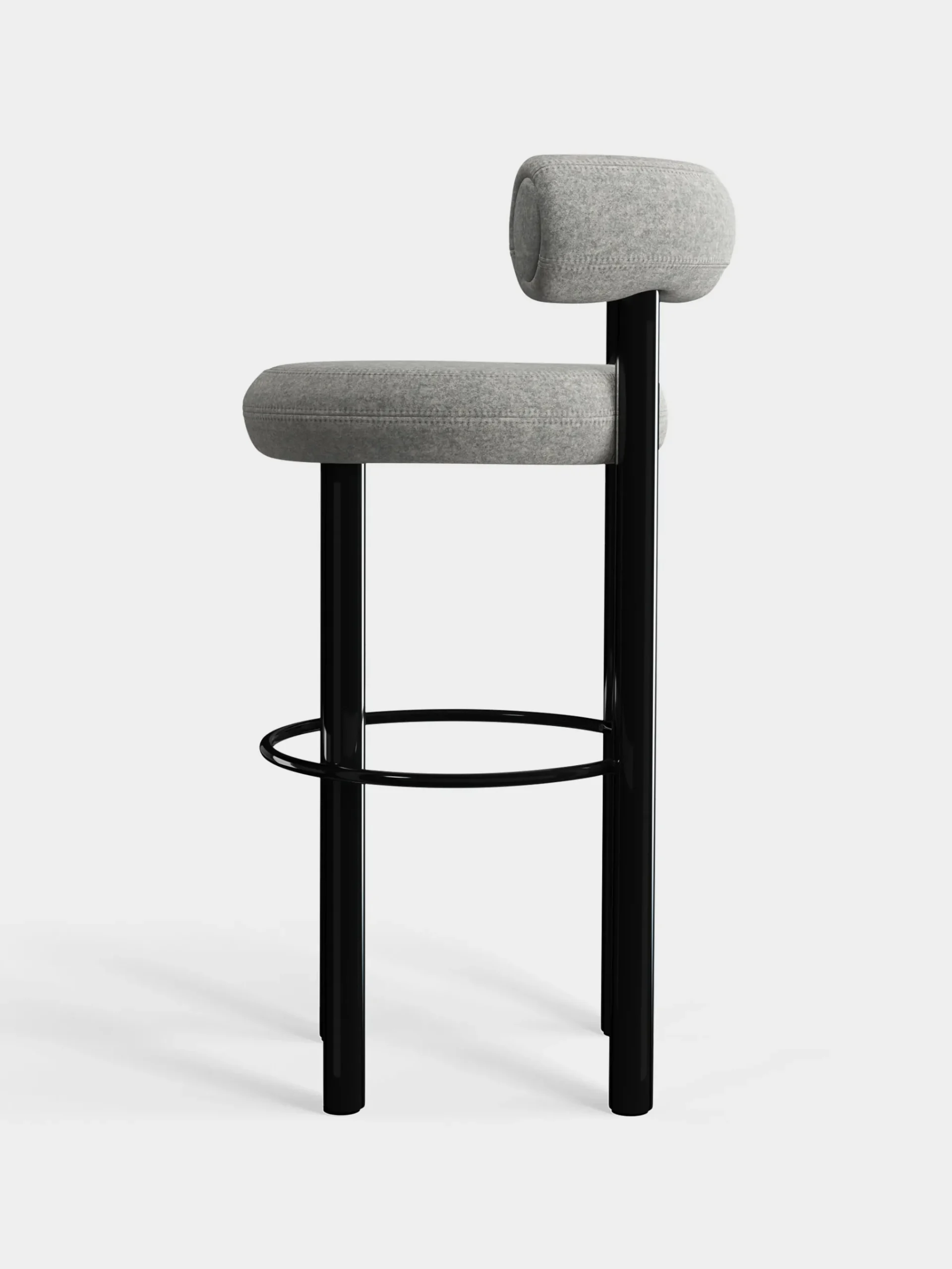 Tom Dixon Bar & Counter Stools*Fat Black Steel 75cm Bar Stool