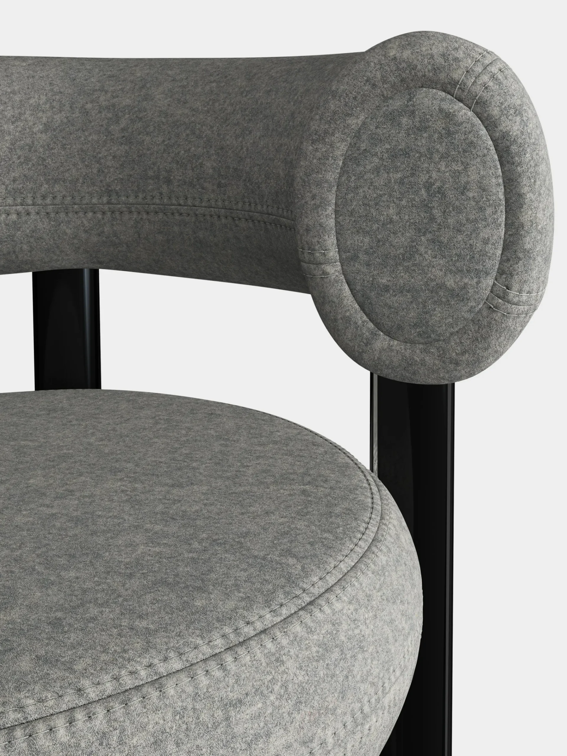 Tom Dixon Bar & Counter Stools*Fat Black Steel 75cm Bar Stool