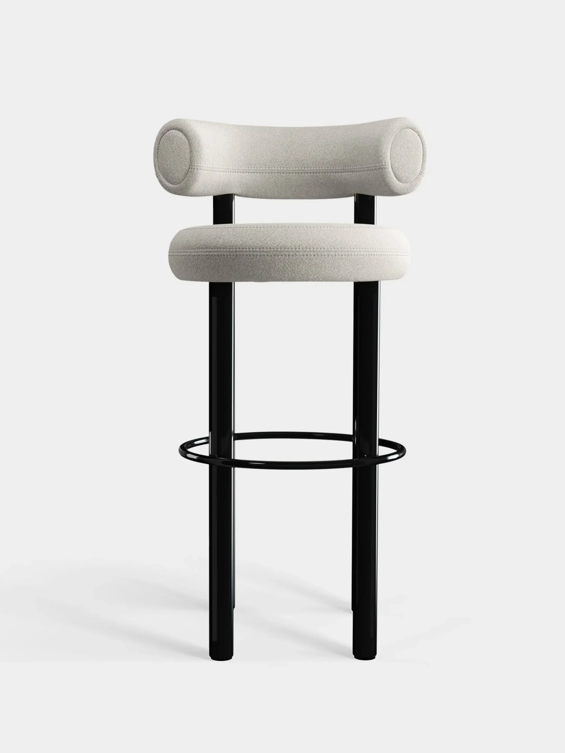 Tom Dixon Bar & Counter Stools*Fat Black Steel 75cm Bar Stool