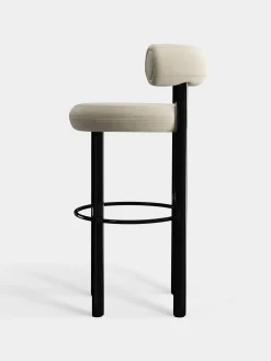 Tom Dixon Bar & Counter Stools*Fat Black Steel 75cm Bar Stool