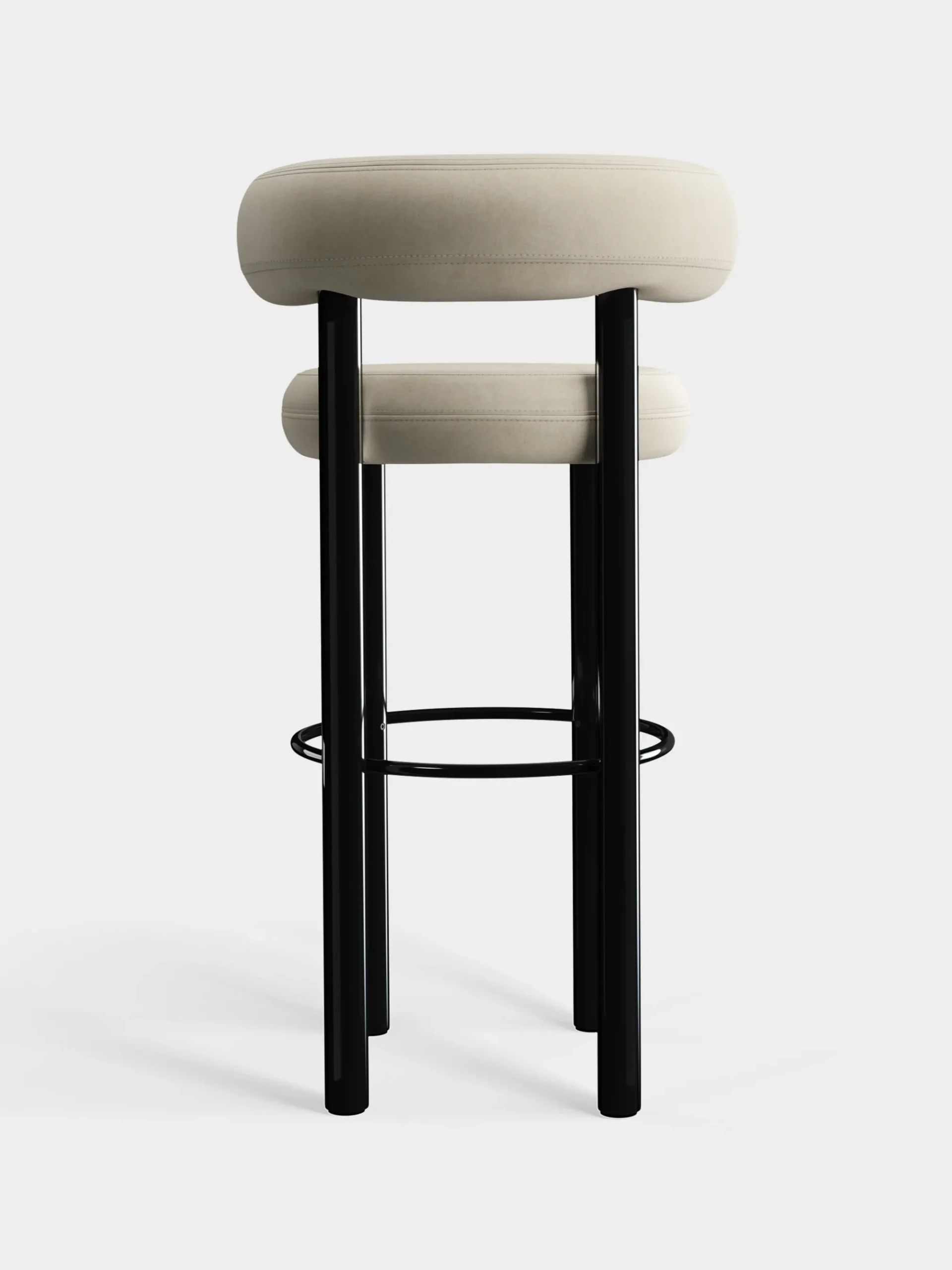 Tom Dixon Bar & Counter Stools*Fat Black Steel 75cm Bar Stool