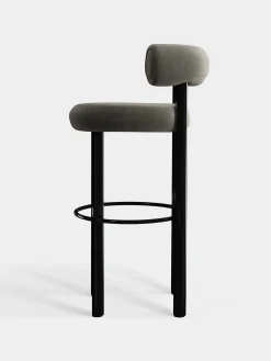 Tom Dixon Bar & Counter Stools*Fat Black Steel 75cm Bar Stool
