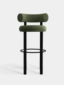 Tom Dixon Bar & Counter Stools*Fat Black Steel 75cm Bar Stool
