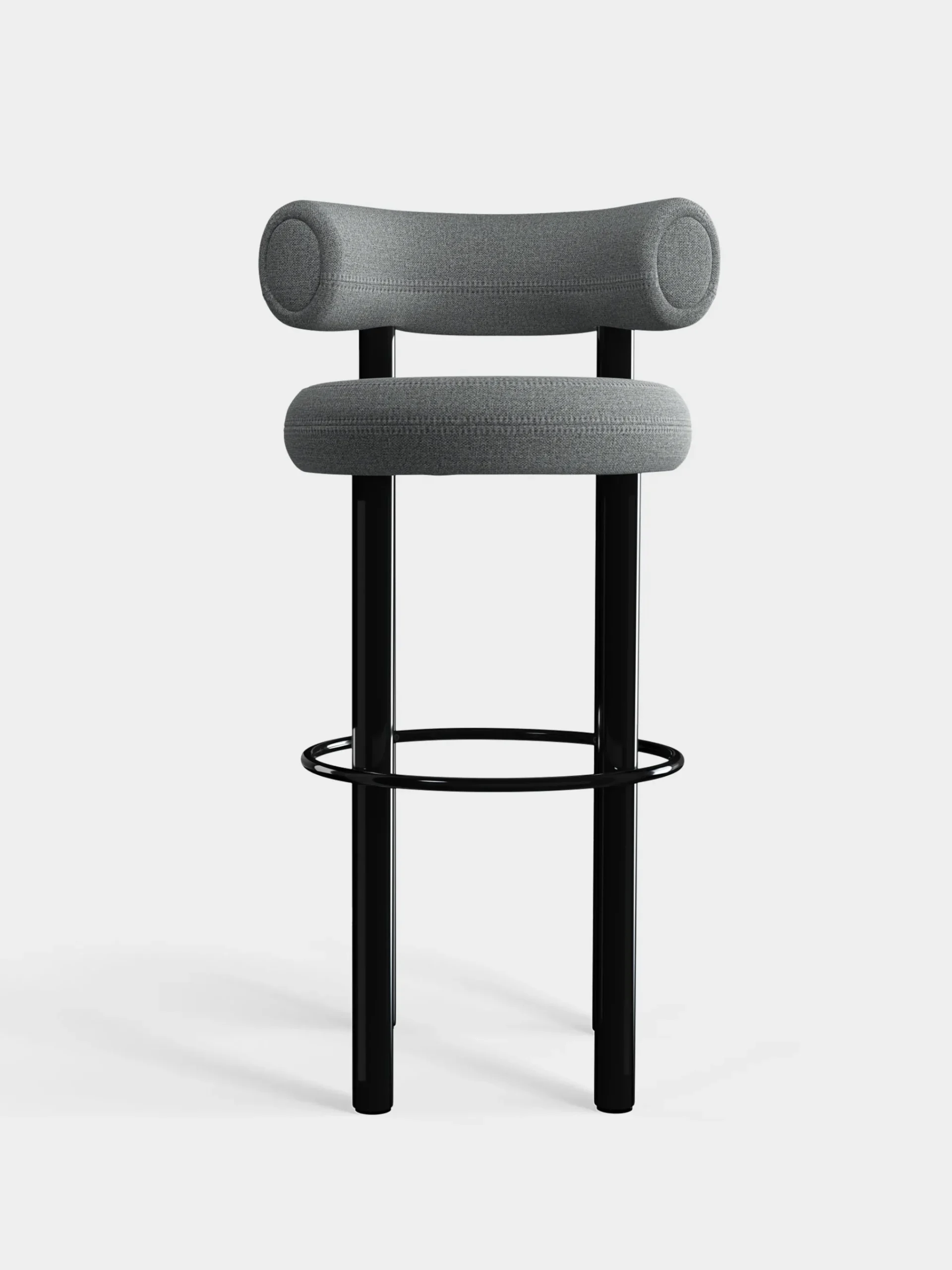 Tom Dixon Bar & Counter Stools*Fat Black Steel 75cm Bar Stool
