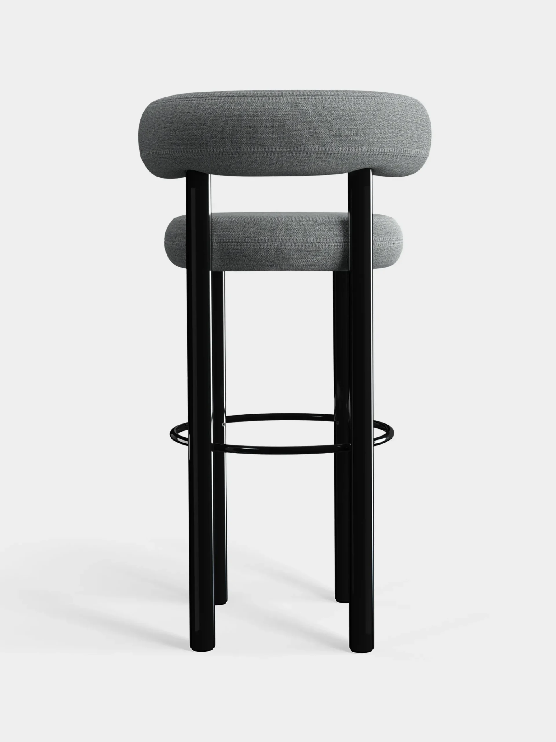 Tom Dixon Bar & Counter Stools*Fat Black Steel 75cm Bar Stool