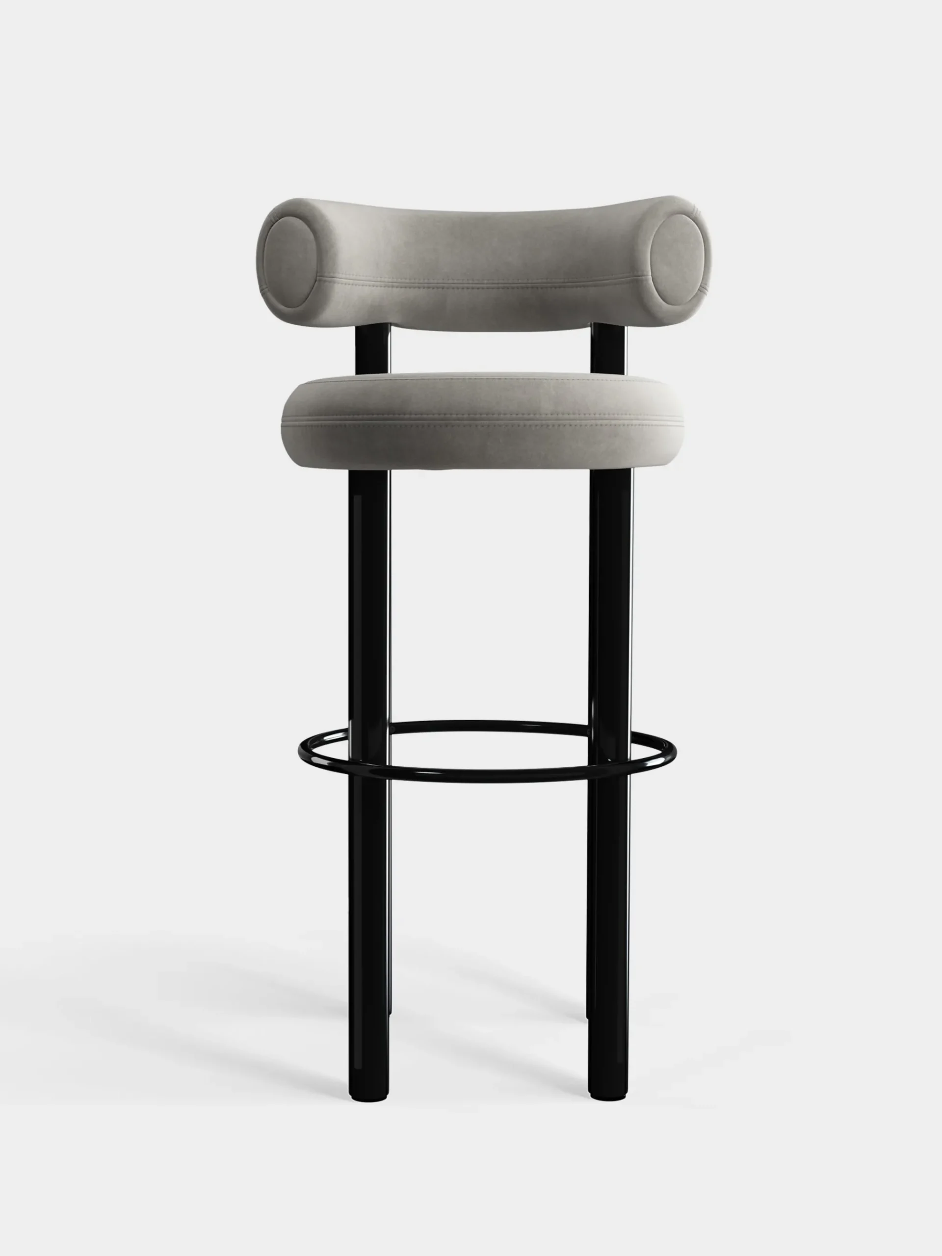 Tom Dixon Bar & Counter Stools*Fat Black Steel 75cm Bar Stool