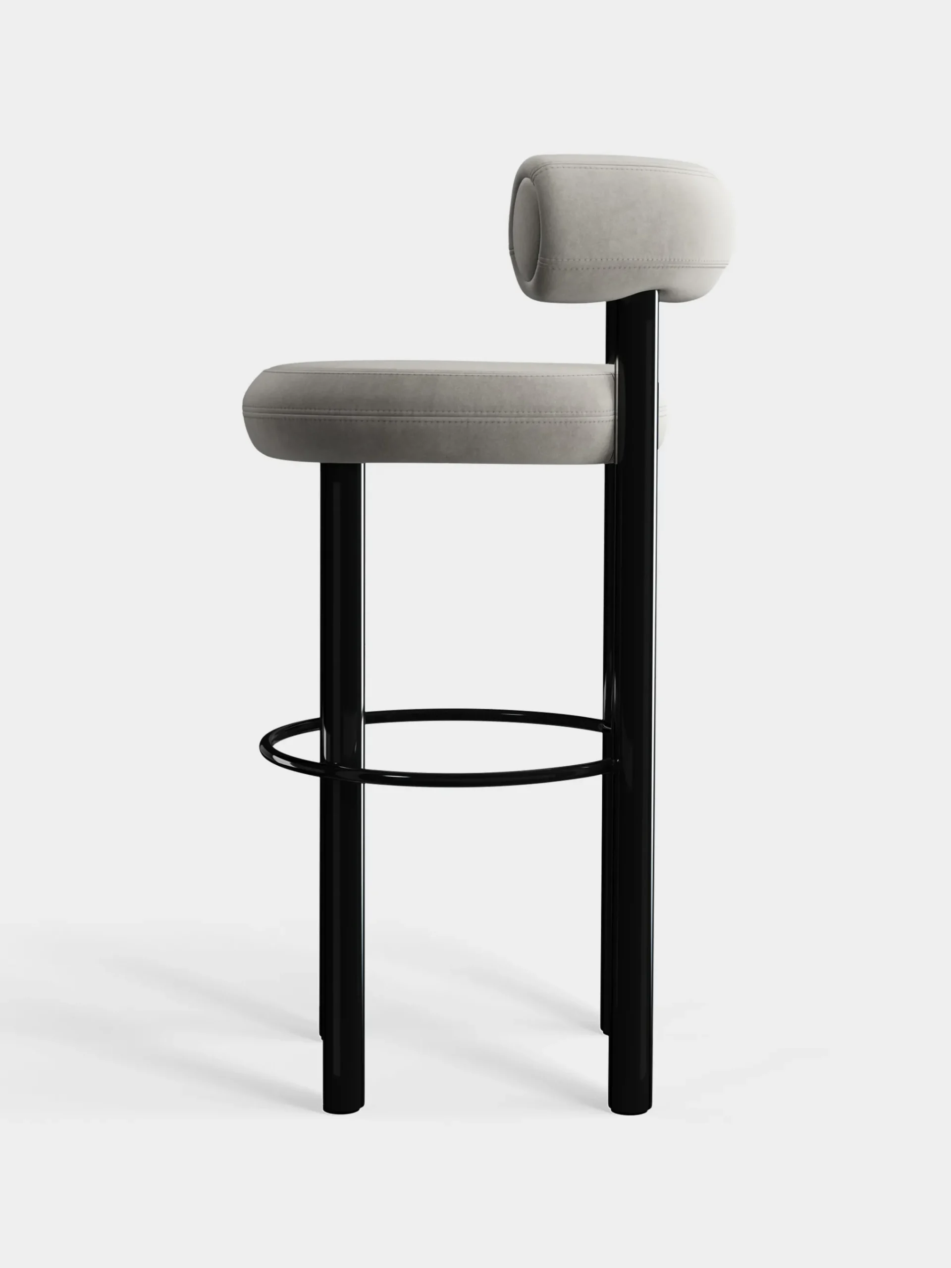 Tom Dixon Bar & Counter Stools*Fat Black Steel 75cm Bar Stool