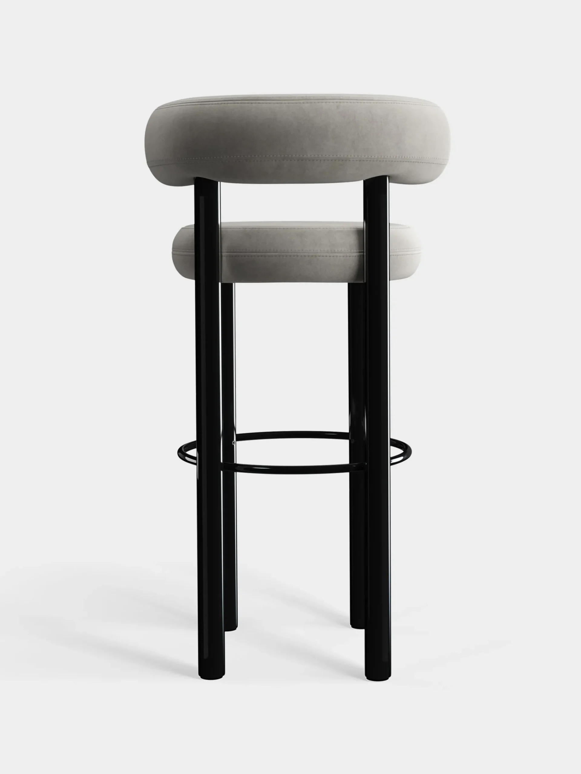 Tom Dixon Bar & Counter Stools*Fat Black Steel 75cm Bar Stool