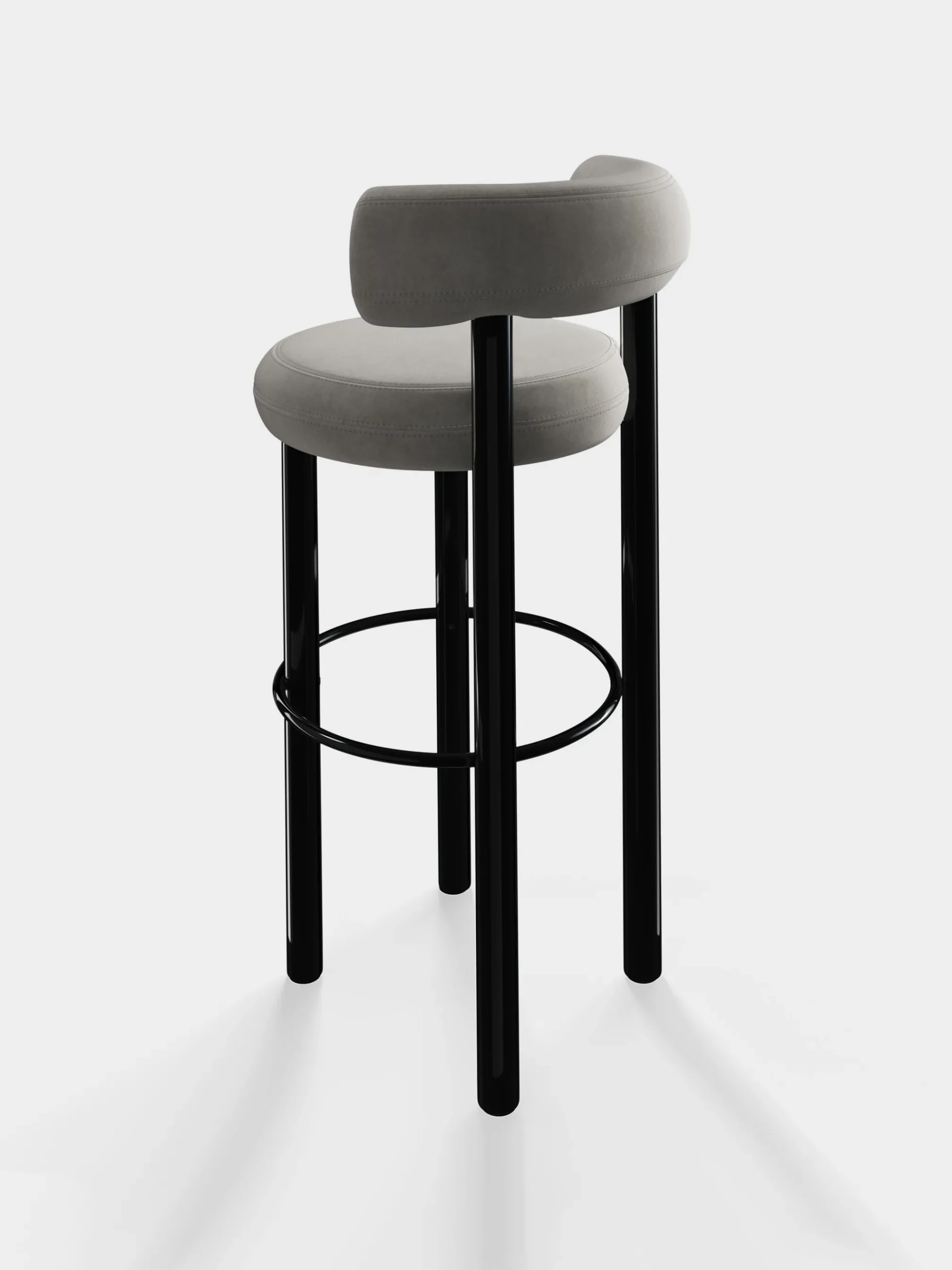 Tom Dixon Bar & Counter Stools*Fat Black Steel 75cm Bar Stool