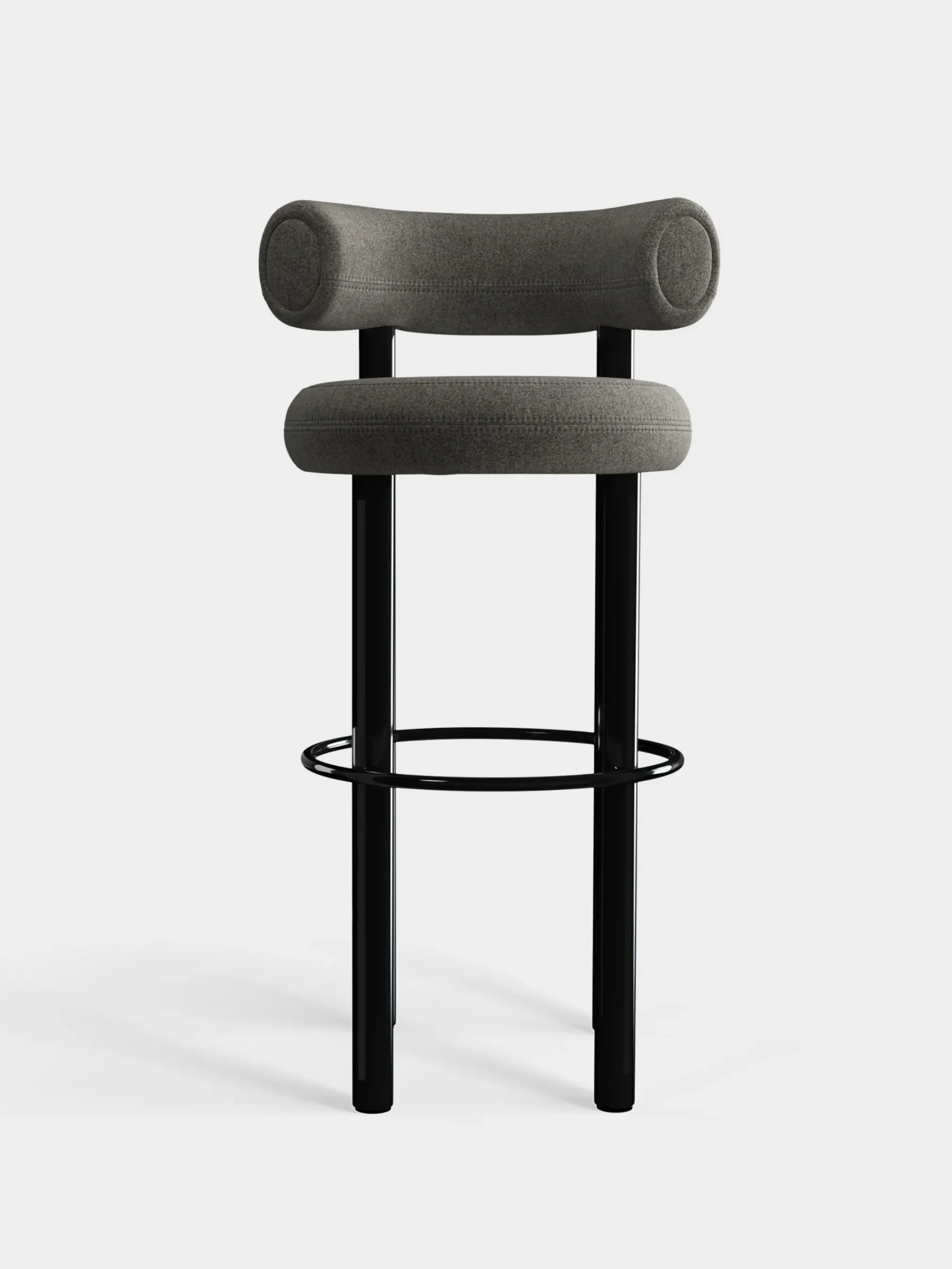 Tom Dixon Bar & Counter Stools*Fat Black Steel 75cm Bar Stool