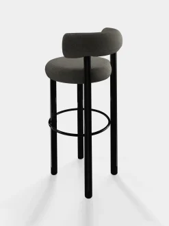 Tom Dixon Bar & Counter Stools*Fat Black Steel 75cm Bar Stool