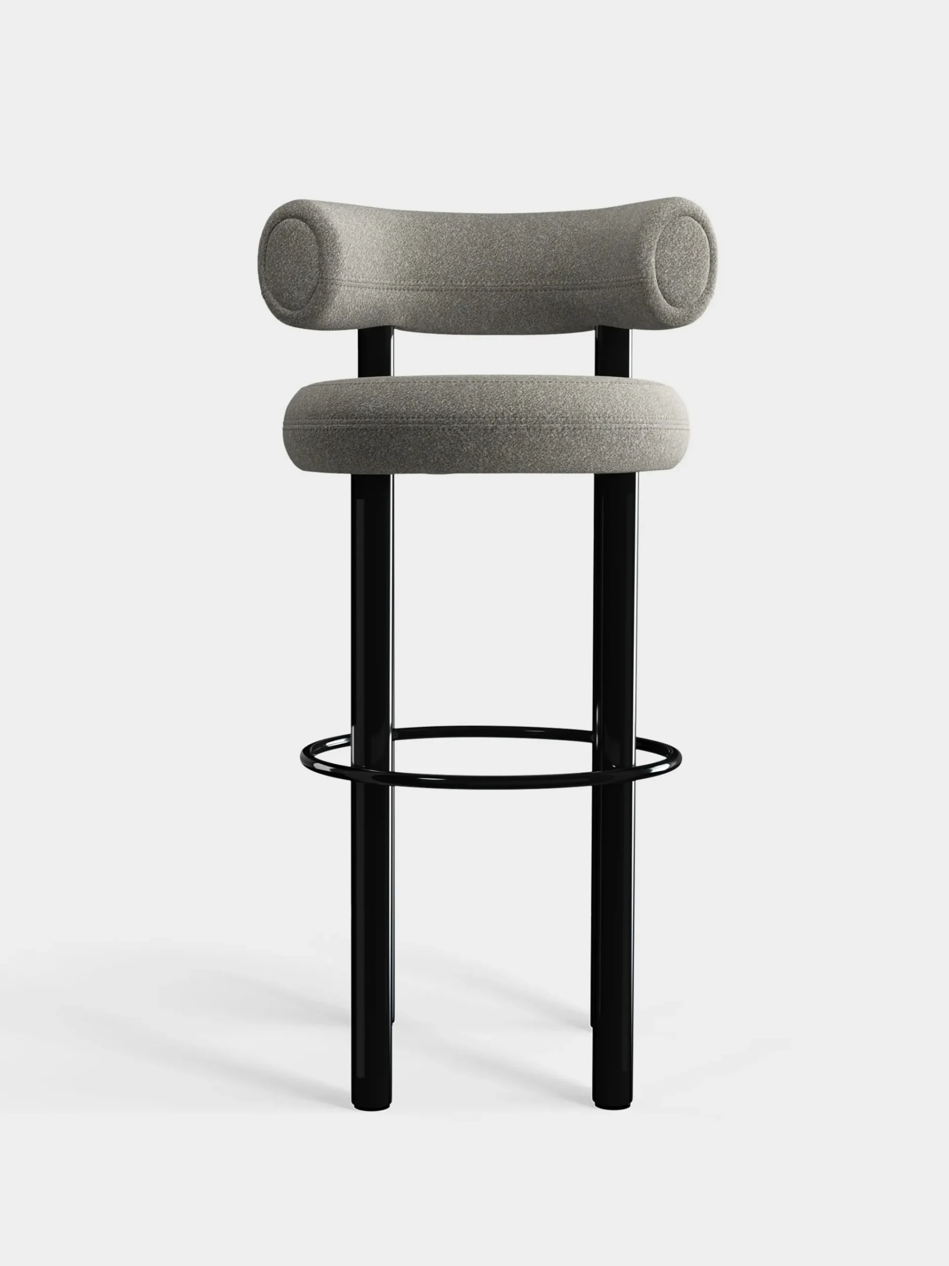 Tom Dixon Bar & Counter Stools*Fat Black Steel 75cm Bar Stool