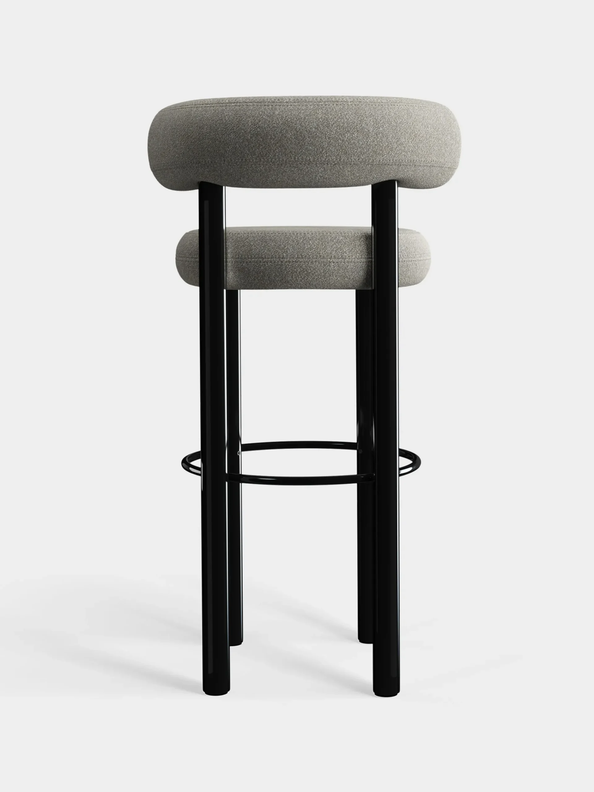 Tom Dixon Bar & Counter Stools*Fat Black Steel 75cm Bar Stool