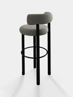 Tom Dixon Bar & Counter Stools*Fat Black Steel 75cm Bar Stool