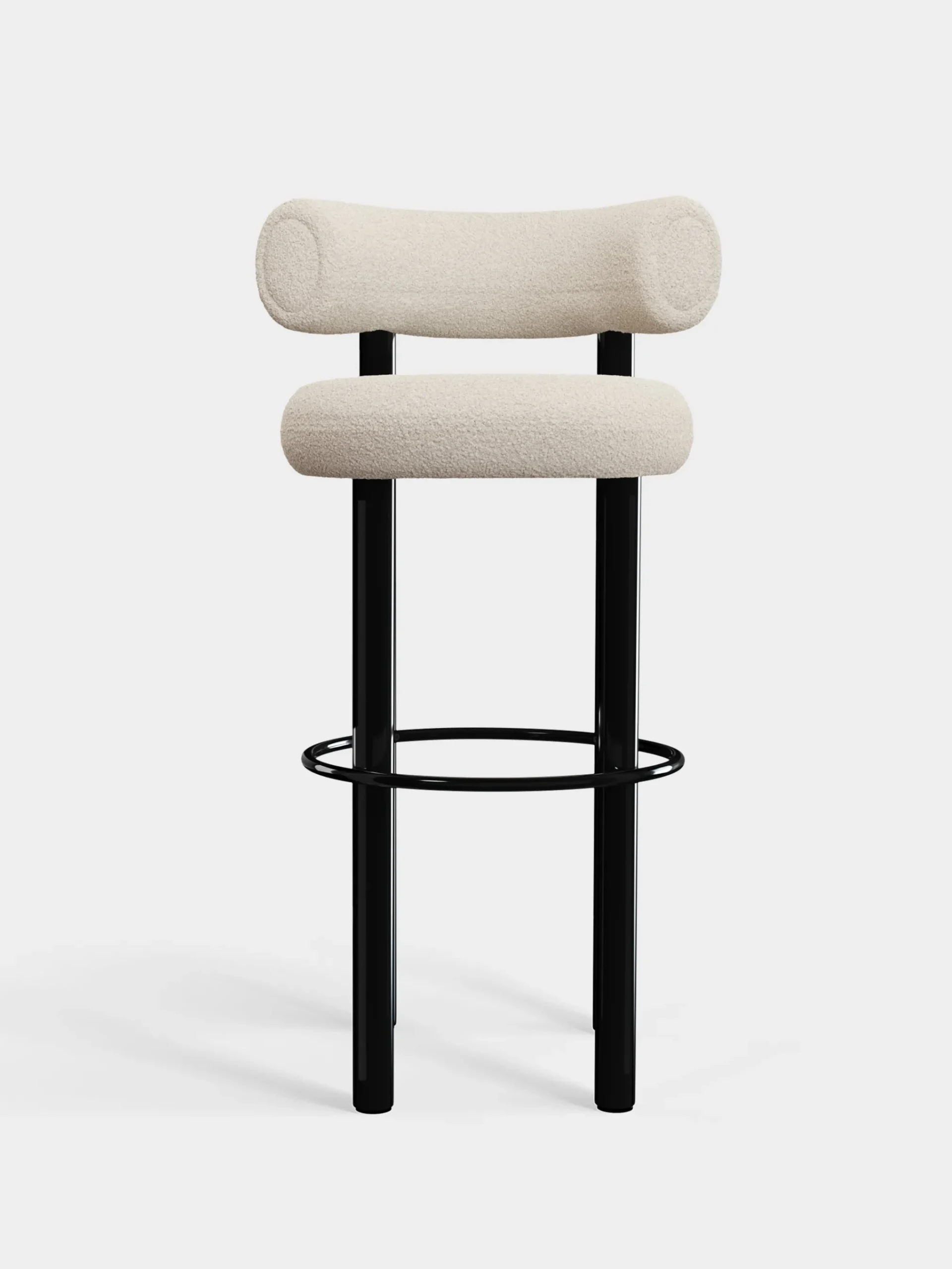 Tom Dixon Bar & Counter Stools*Fat Black Steel 75cm Bar Stool
