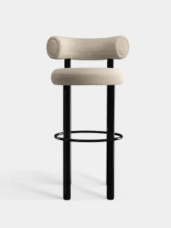 Tom Dixon Bar & Counter Stools*Fat Black Steel 75cm Bar Stool