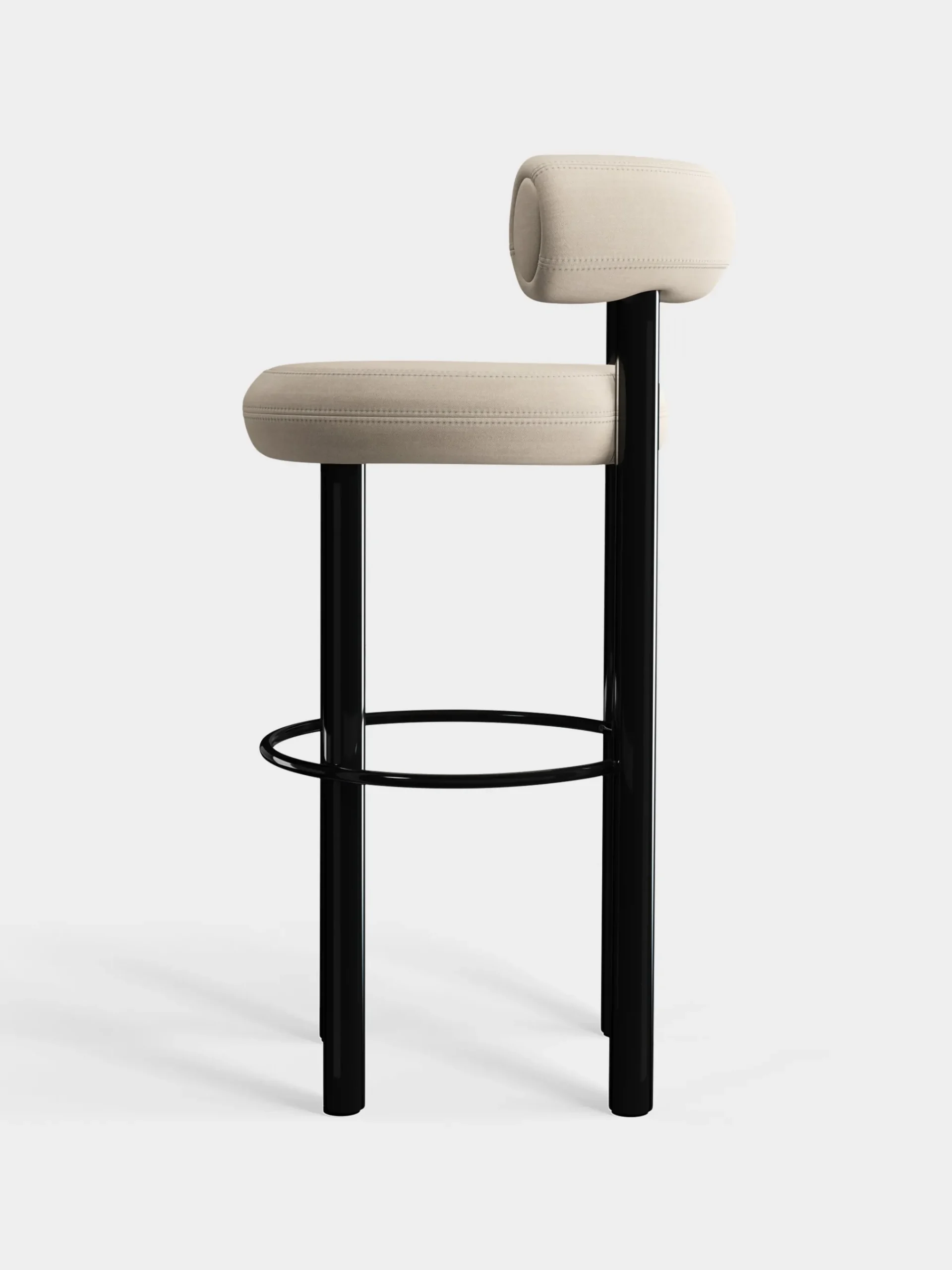 Tom Dixon Bar & Counter Stools*Fat Black Steel 75cm Bar Stool