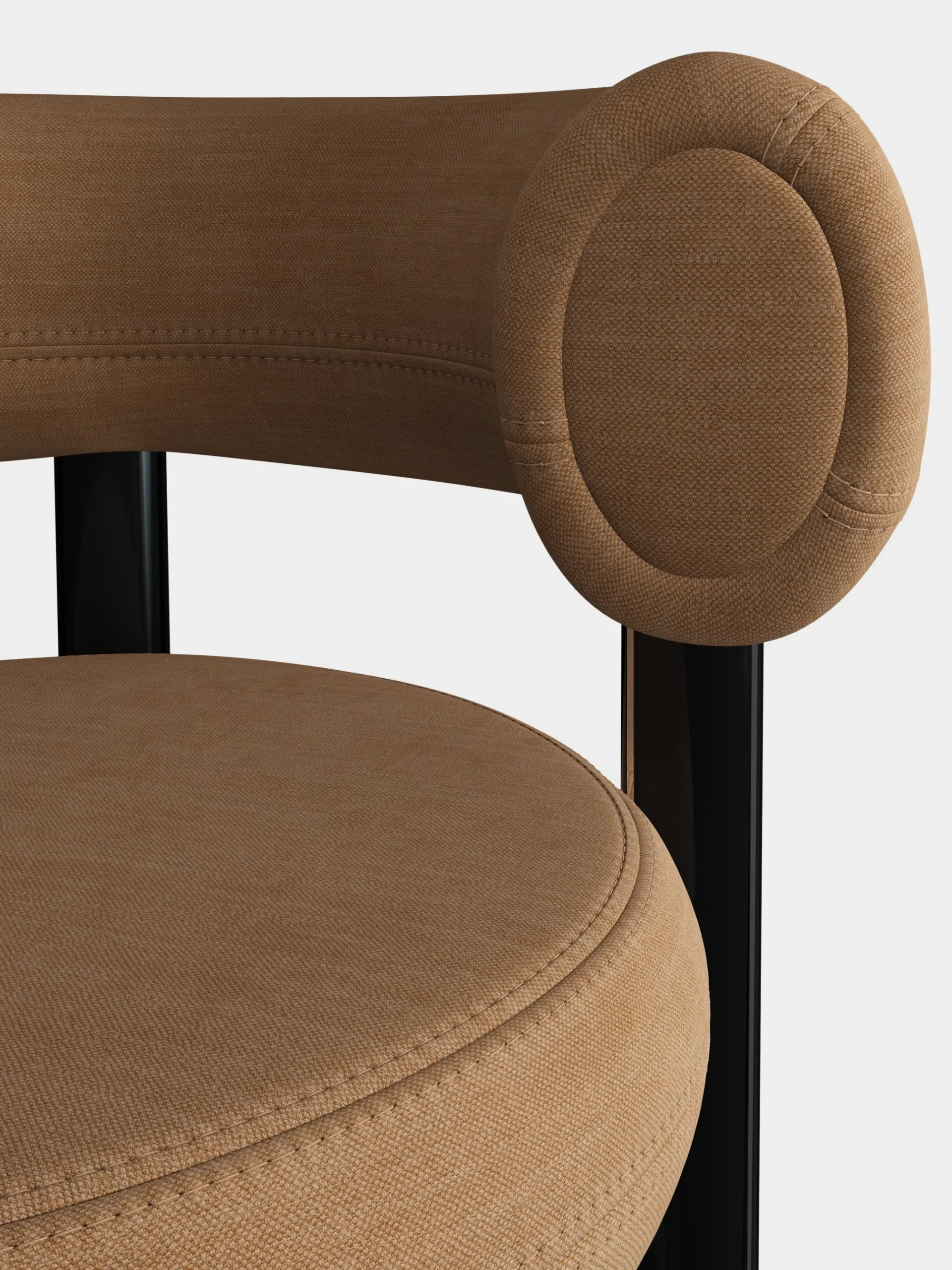 Tom Dixon Bar & Counter Stools*Fat Black Steel 75cm Bar Stool