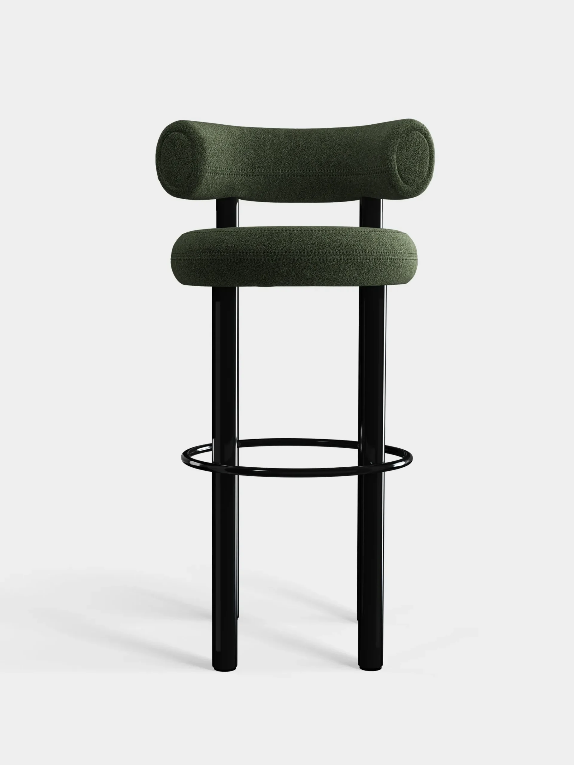 Tom Dixon Bar & Counter Stools*Fat Black Steel 75cm Bar Stool