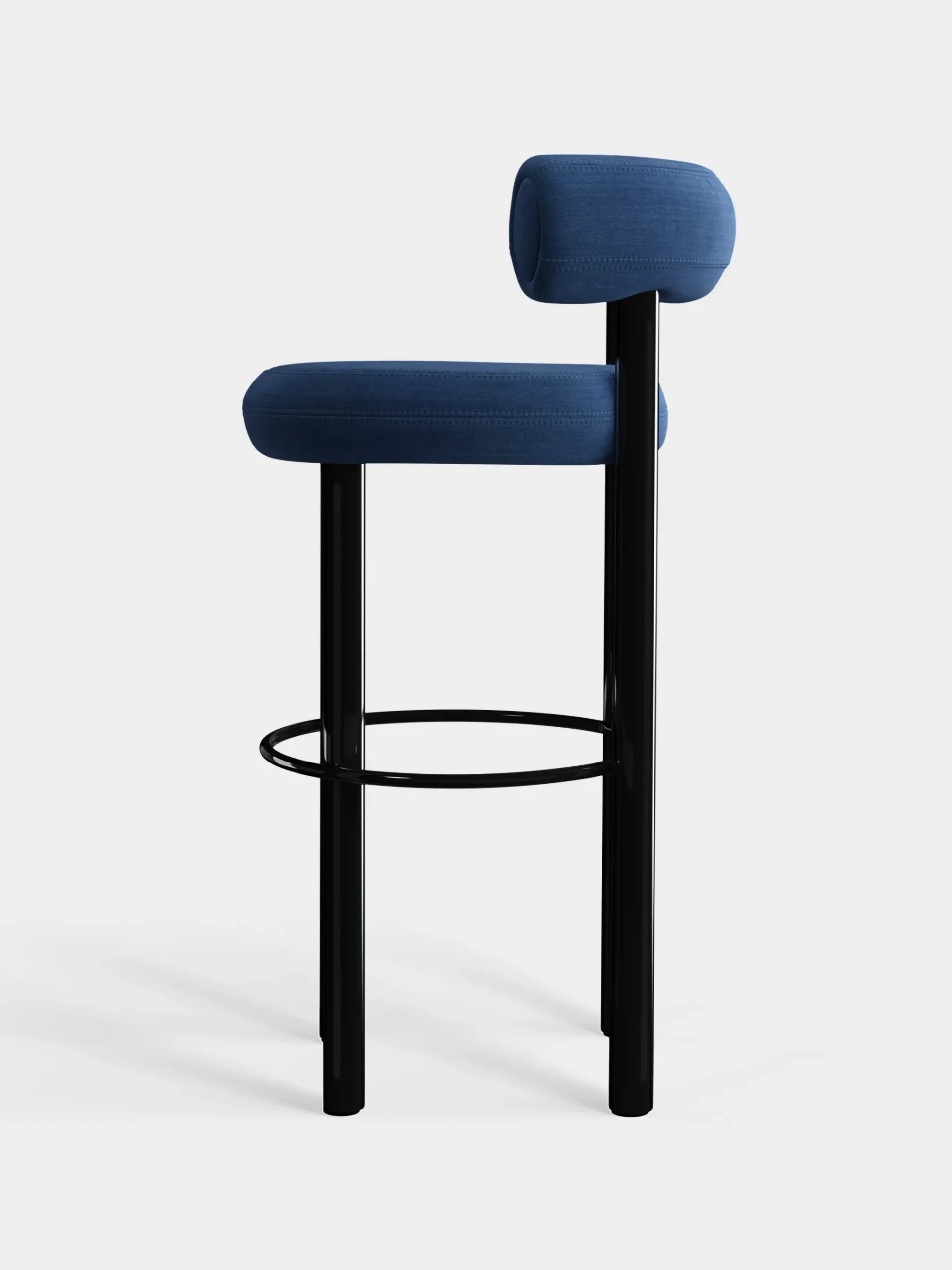 Tom Dixon Bar & Counter Stools*Fat Black Steel 75cm Bar Stool
