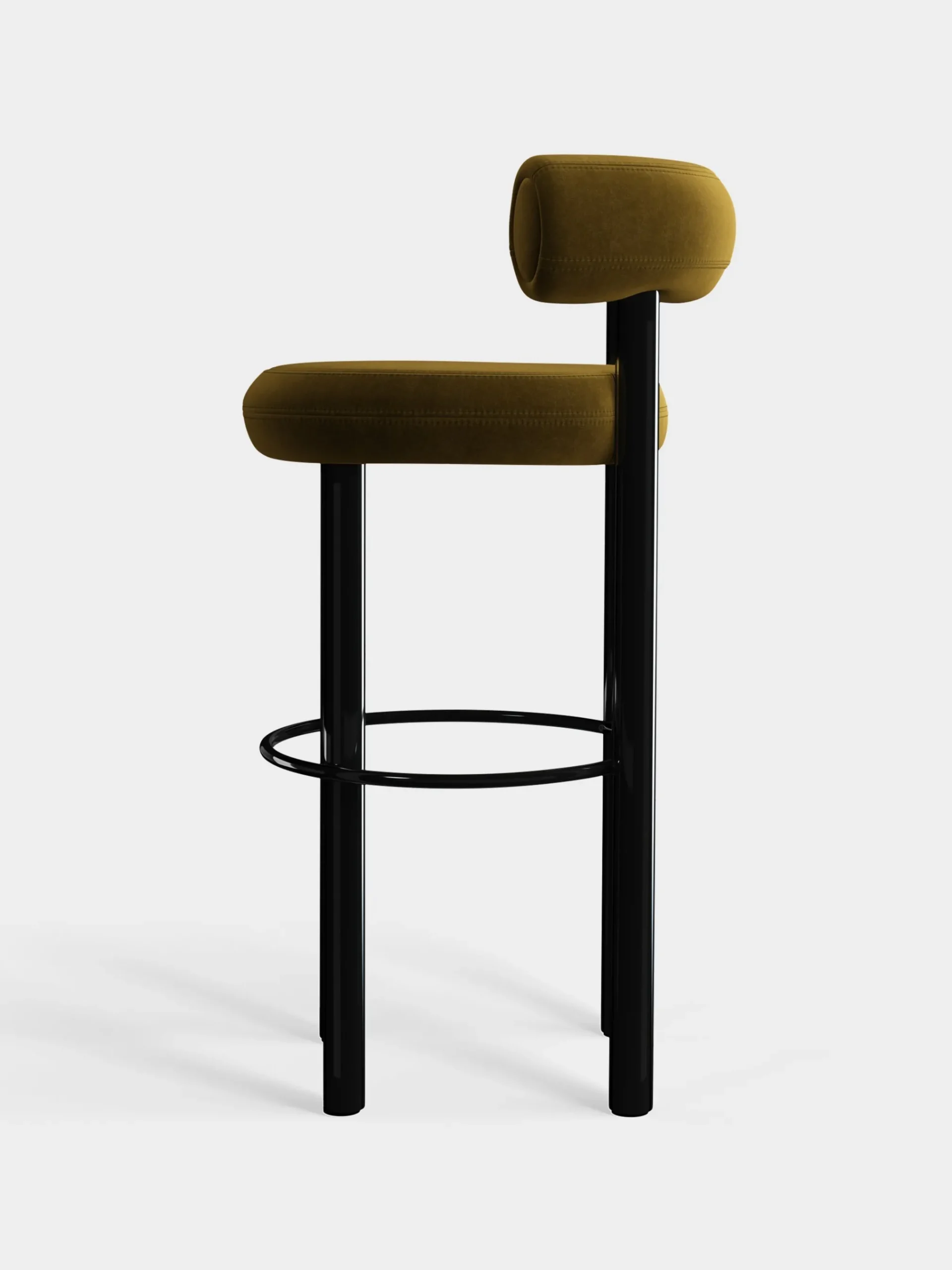 Tom Dixon Bar & Counter Stools*Fat Black Steel 75cm Bar Stool