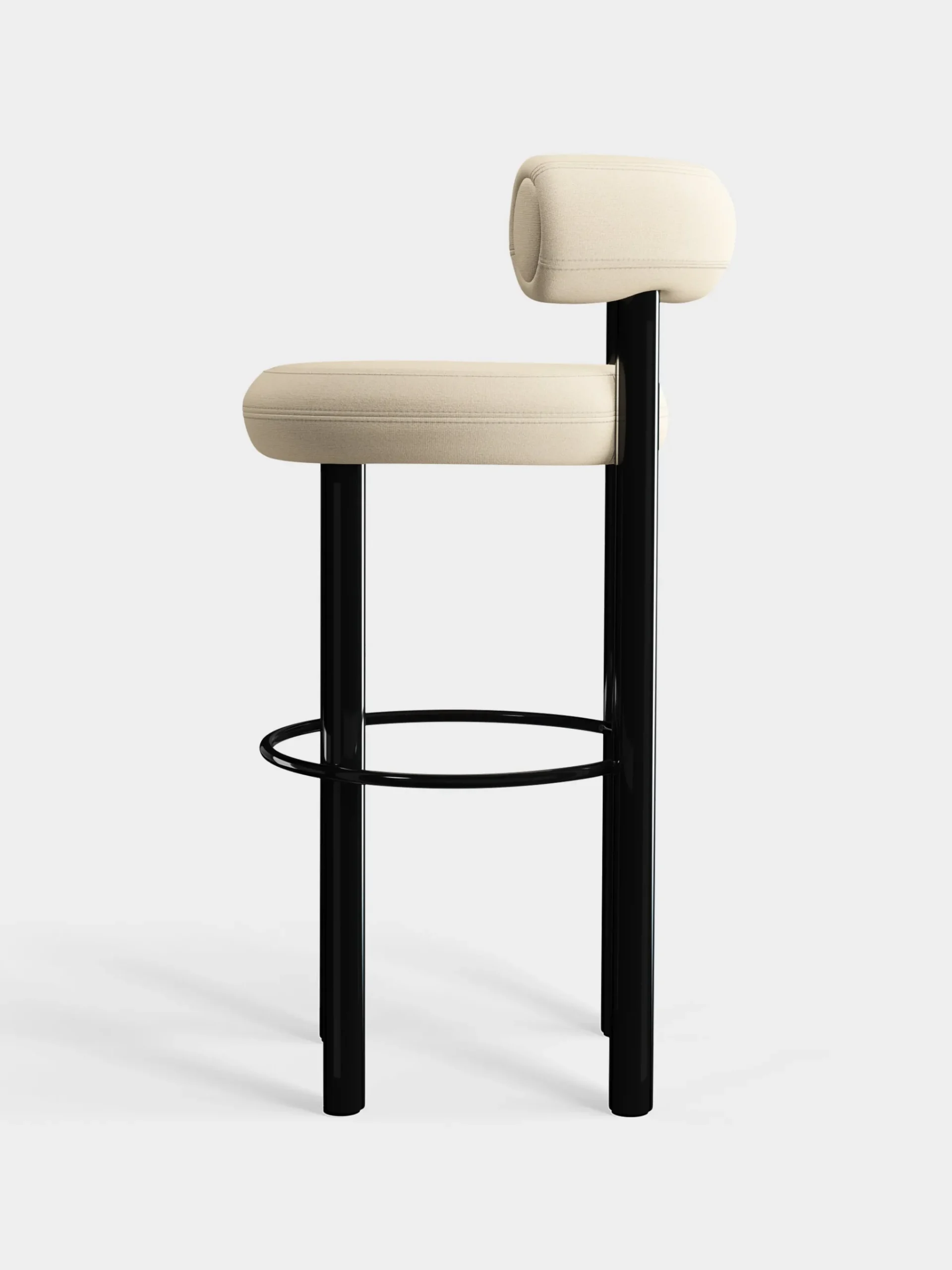 Tom Dixon Bar & Counter Stools*Fat Black Steel 75cm Bar Stool