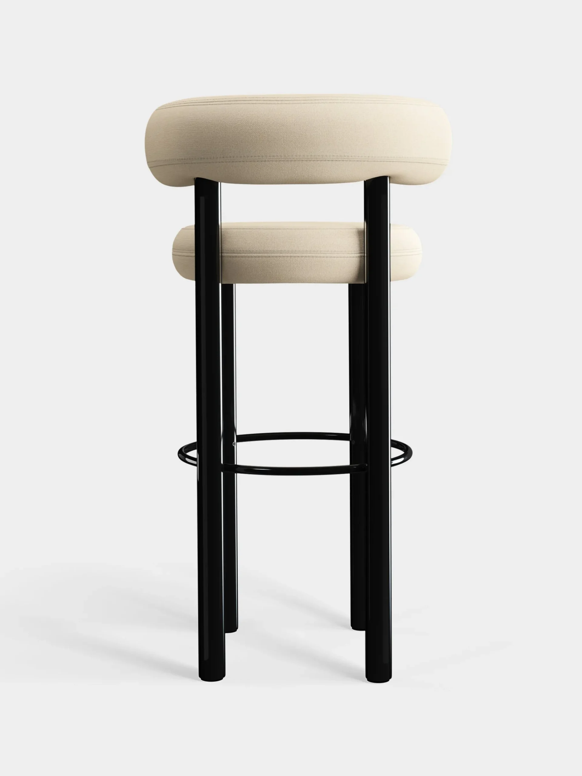 Tom Dixon Bar & Counter Stools*Fat Black Steel 75cm Bar Stool