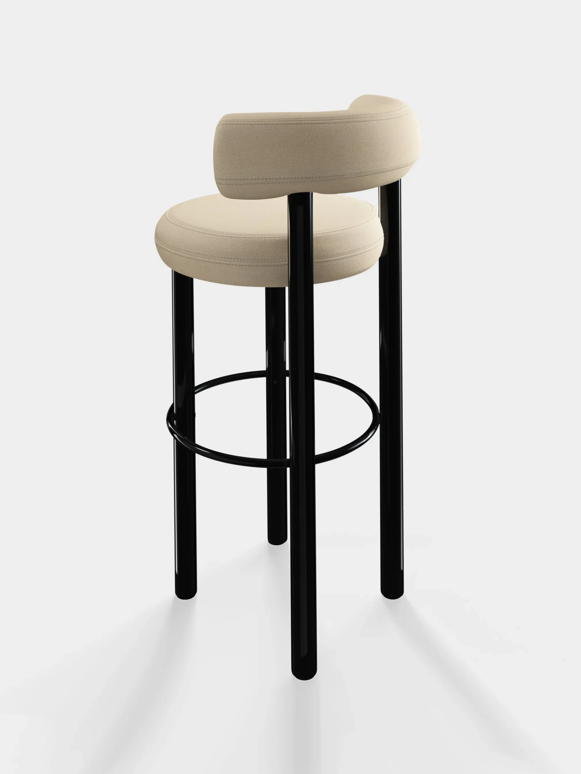 Tom Dixon Bar & Counter Stools*Fat Black Steel 75cm Bar Stool