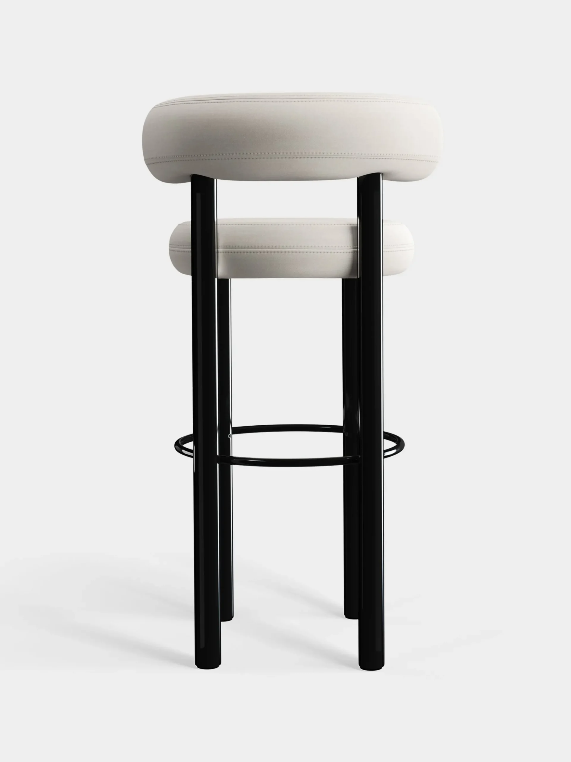 Tom Dixon Bar & Counter Stools*Fat Black Steel 75cm Bar Stool