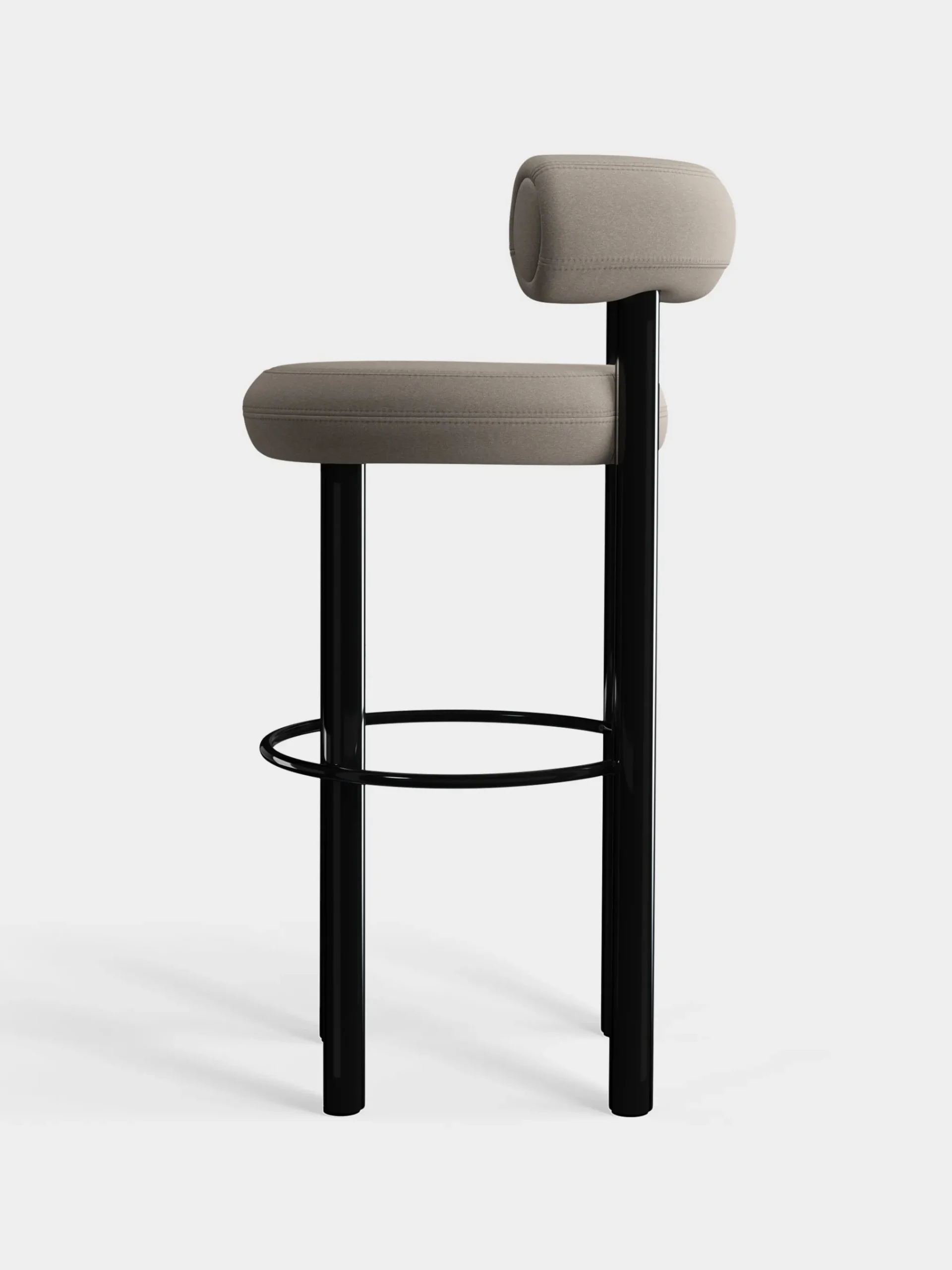 Tom Dixon Bar & Counter Stools*Fat Black Steel 75cm Bar Stool