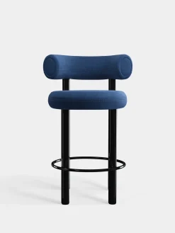 Tom Dixon Bar & Counter Stools*Fat Black Steel 65cm Counter Stool