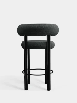 Tom Dixon Bar & Counter Stools*Fat Black Steel 65cm Counter Stool