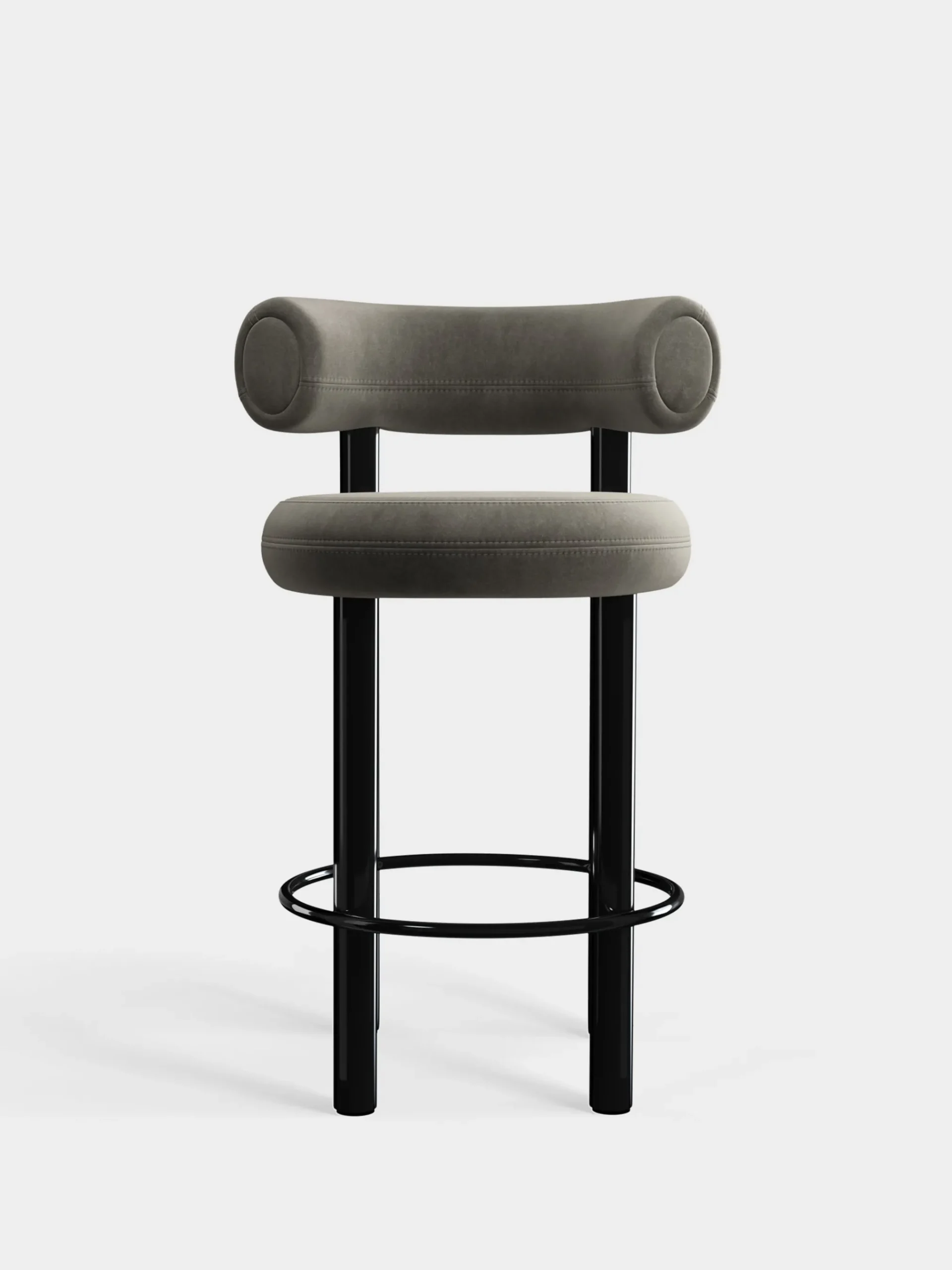 Tom Dixon Bar & Counter Stools*Fat Black Steel 65cm Counter Stool