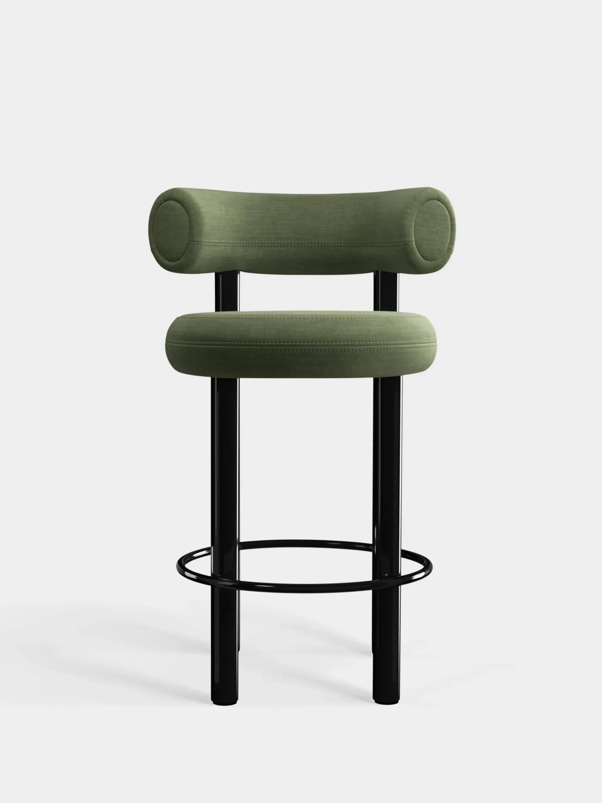 Tom Dixon Bar & Counter Stools*Fat Black Steel 65cm Counter Stool