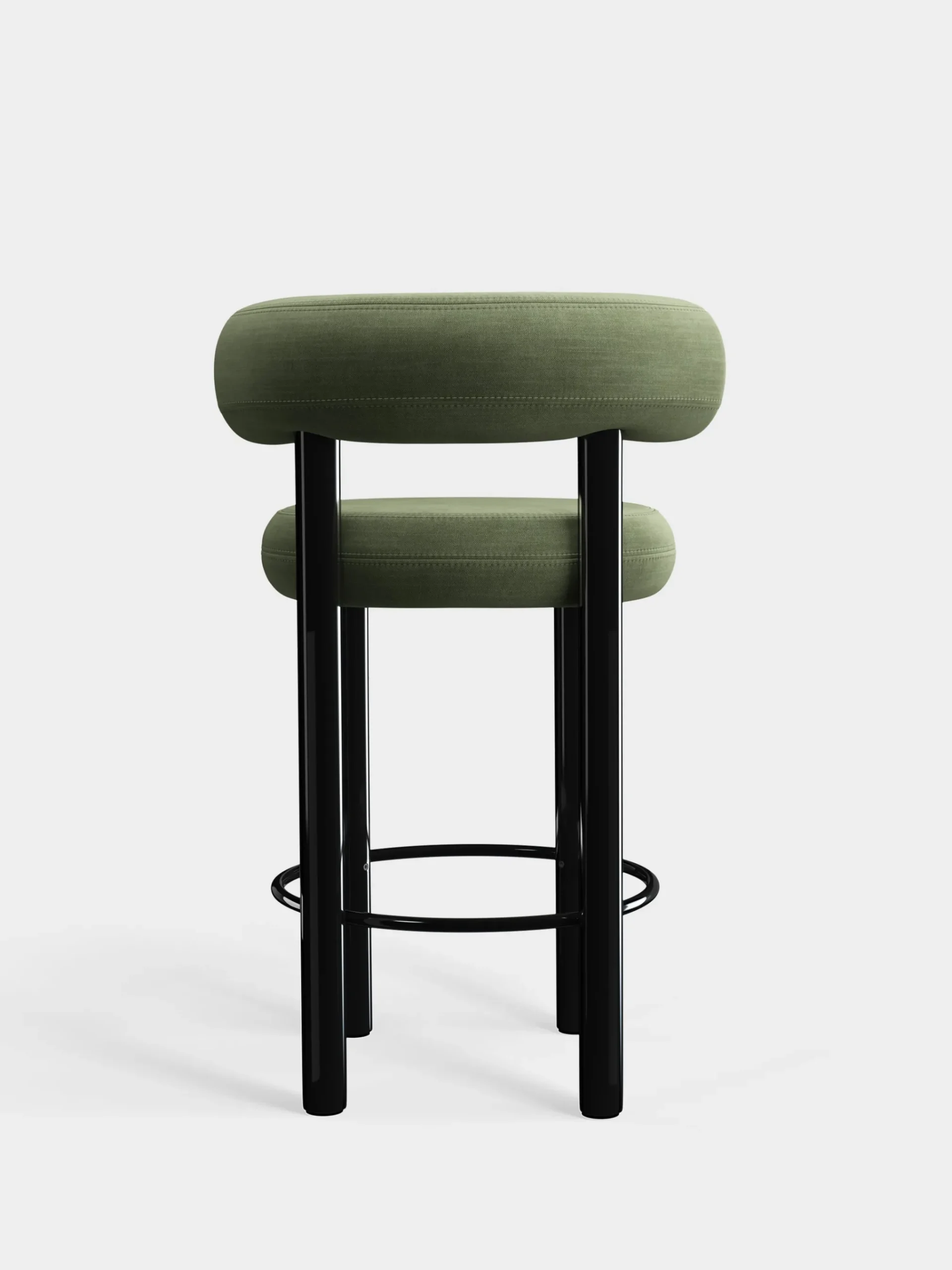 Tom Dixon Bar & Counter Stools*Fat Black Steel 65cm Counter Stool