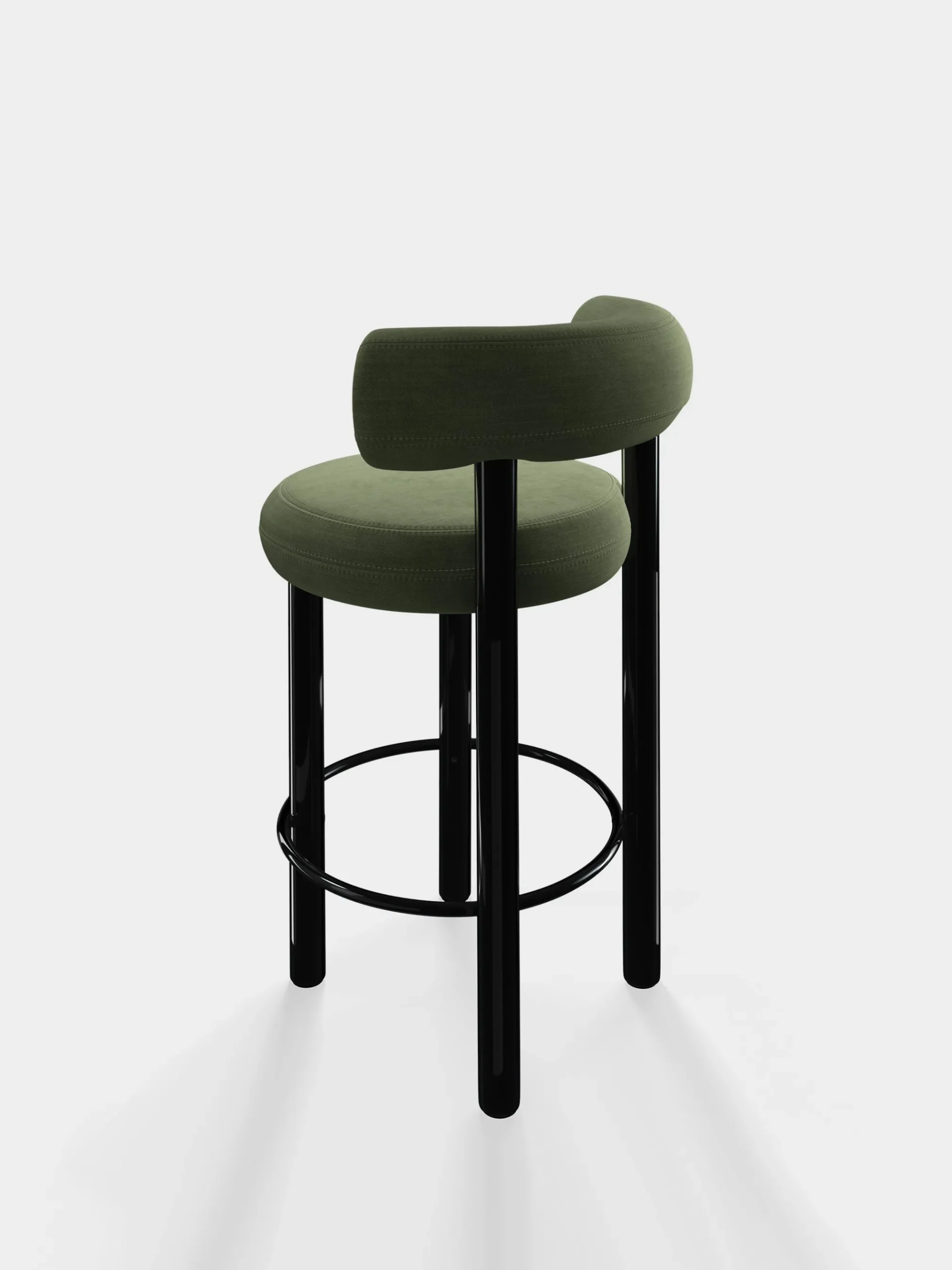 Tom Dixon Bar & Counter Stools*Fat Black Steel 65cm Counter Stool