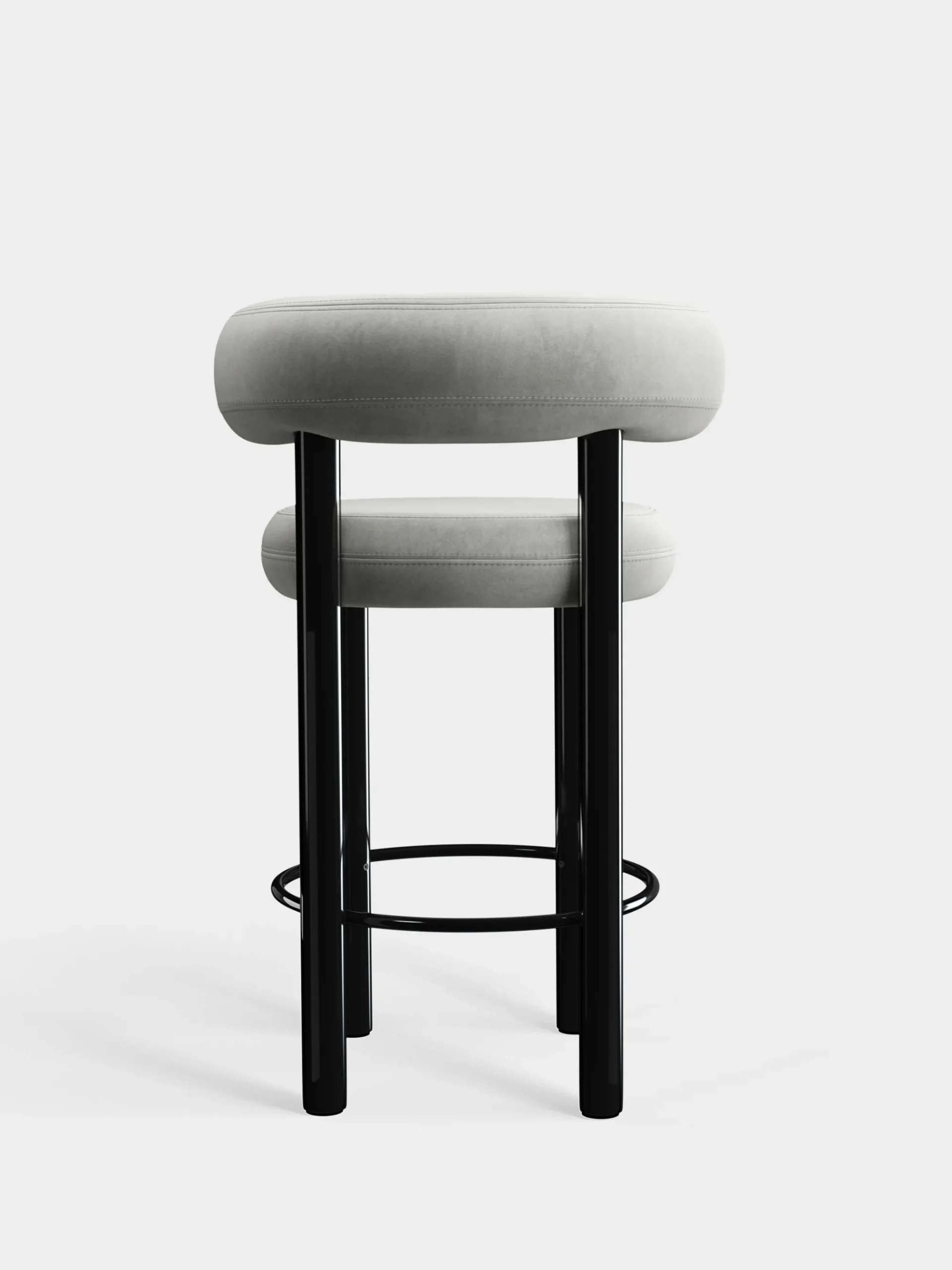 Tom Dixon Bar & Counter Stools*Fat Black Steel 65cm Counter Stool